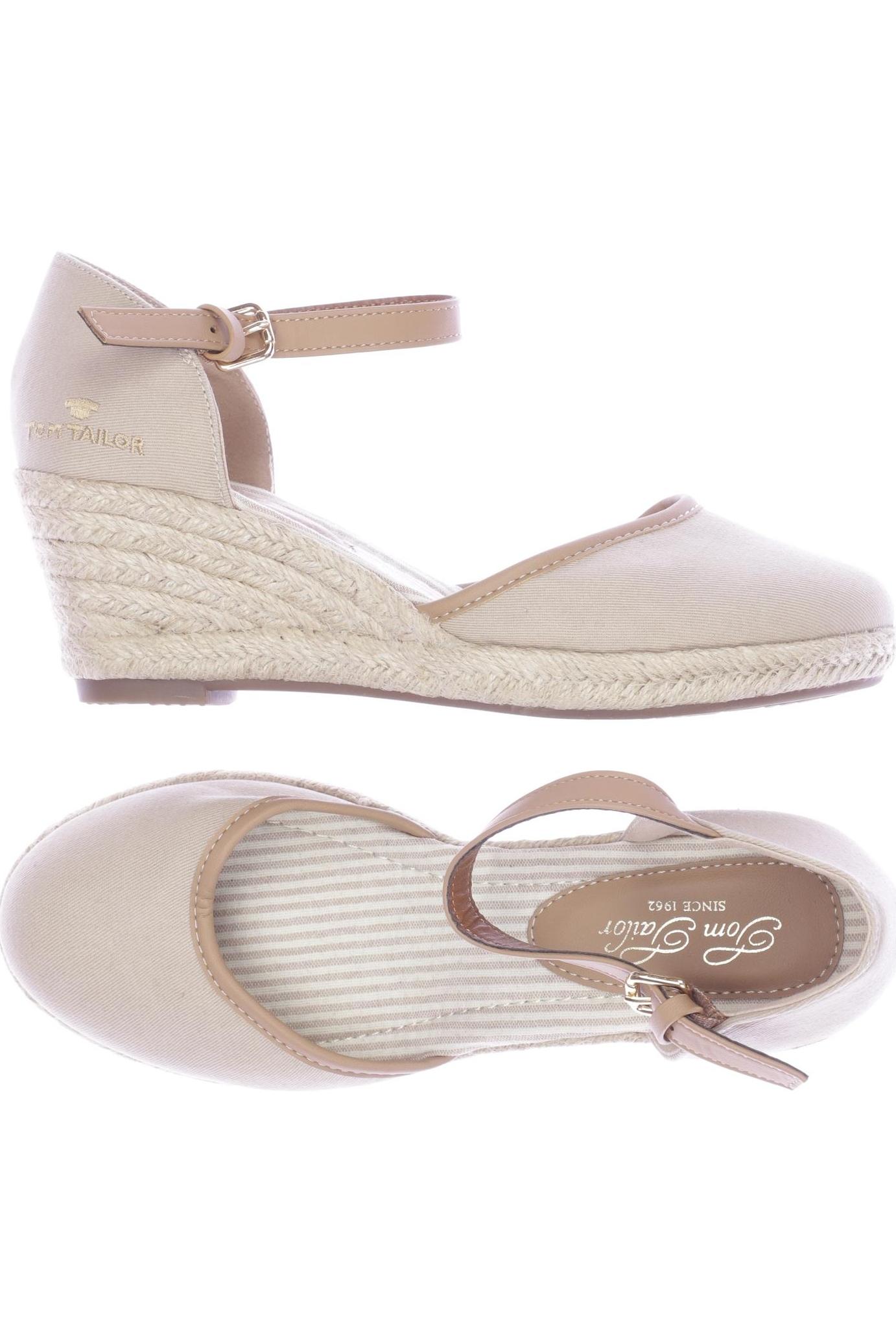 

Tom Tailor Damen Sandale, beige, Gr. 38