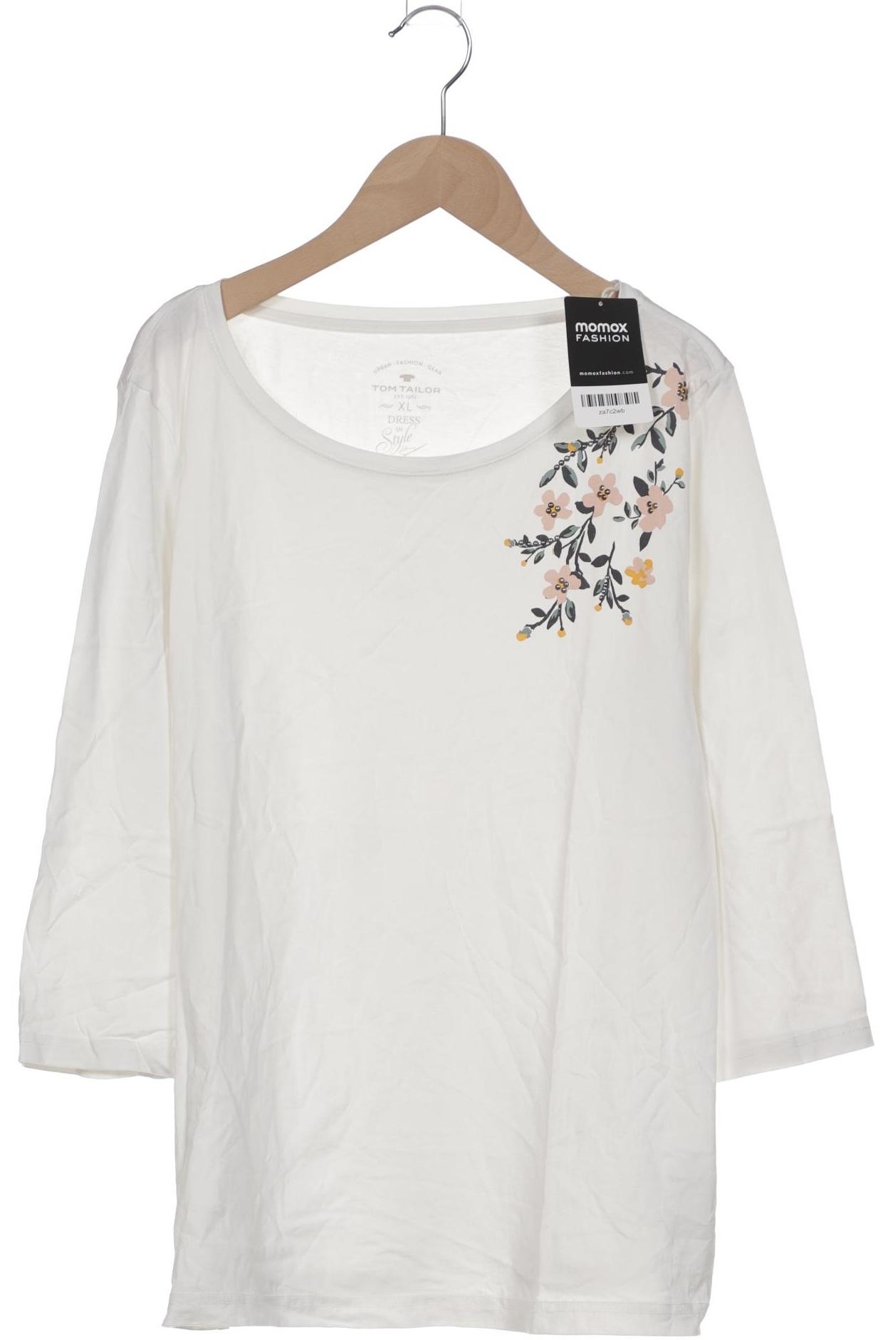 

Tom Tailor Damen Langarmshirt, weiß, Gr. 44