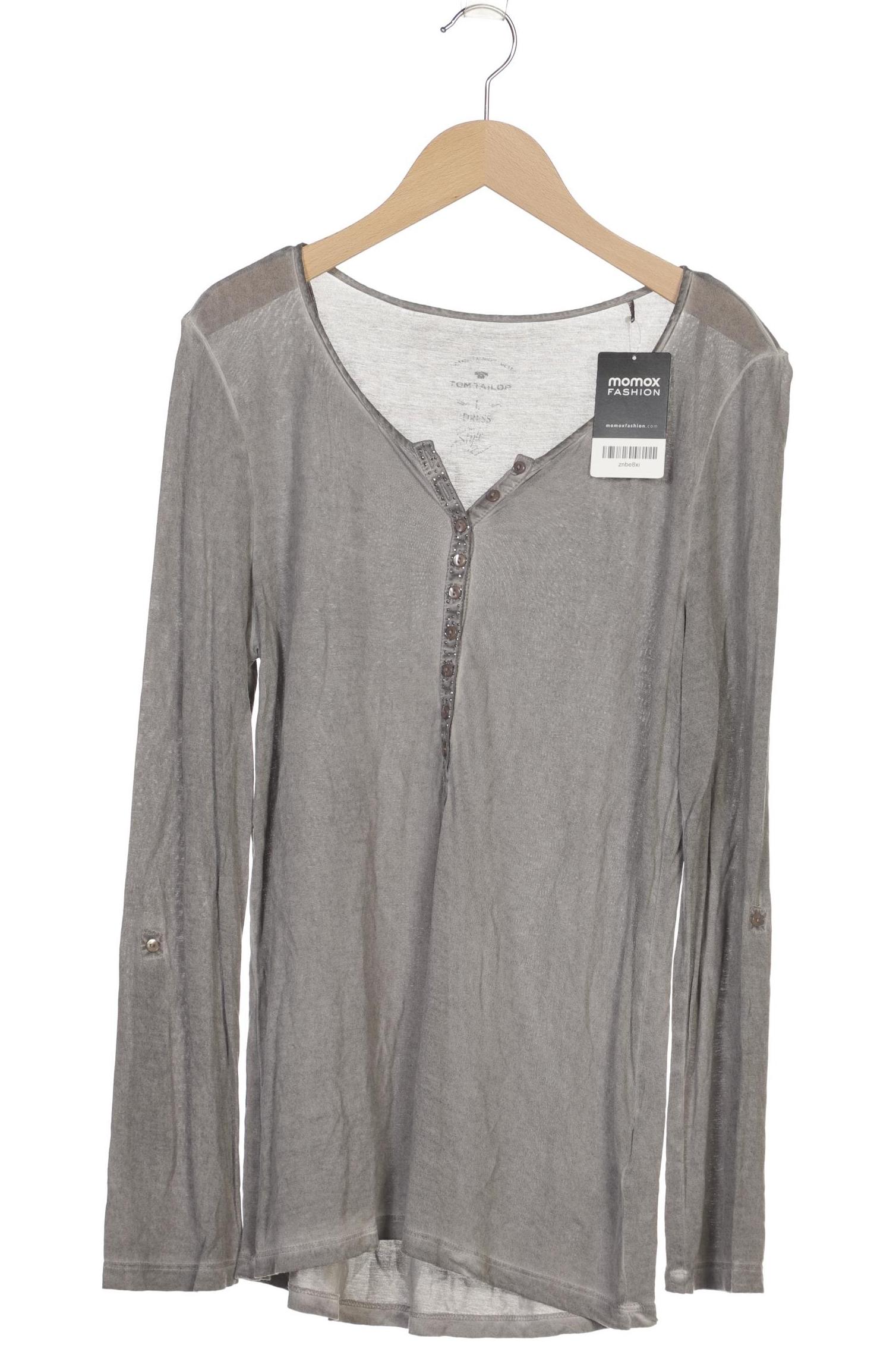 

Tom Tailor Damen Langarmshirt, grau, Gr. 42