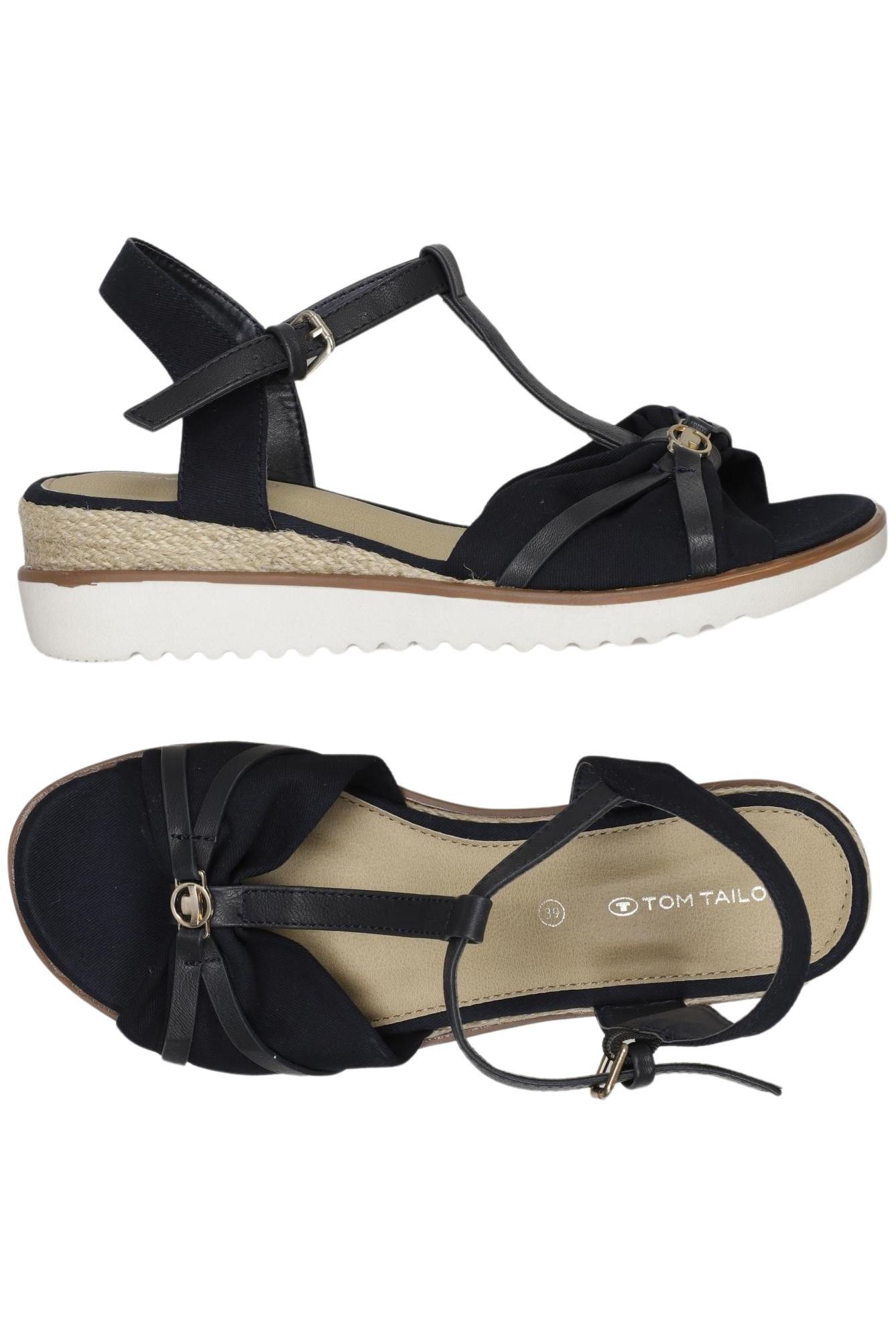 

Tom Tailor Damen Sandale, marineblau, Gr. 39