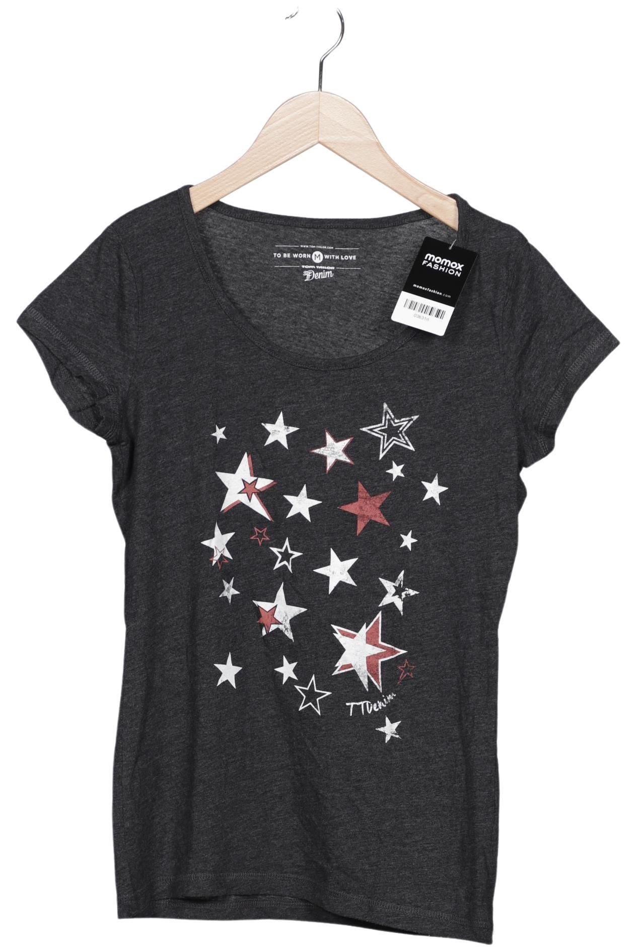 

TOM Tailor Denim Damen T-Shirt, grau, Gr. 38