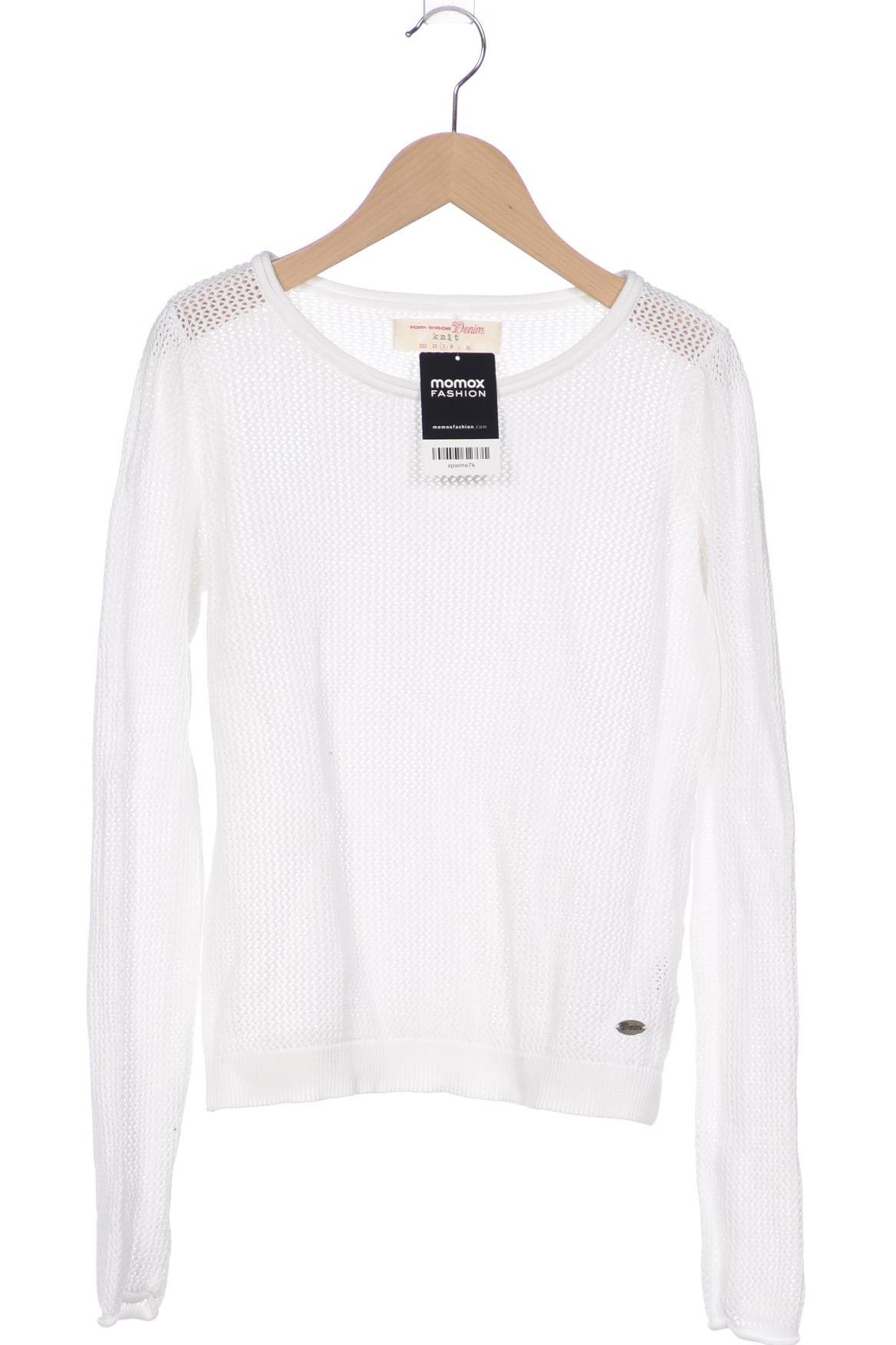

TOM Tailor Denim Damen Pullover, weiß, Gr. 36
