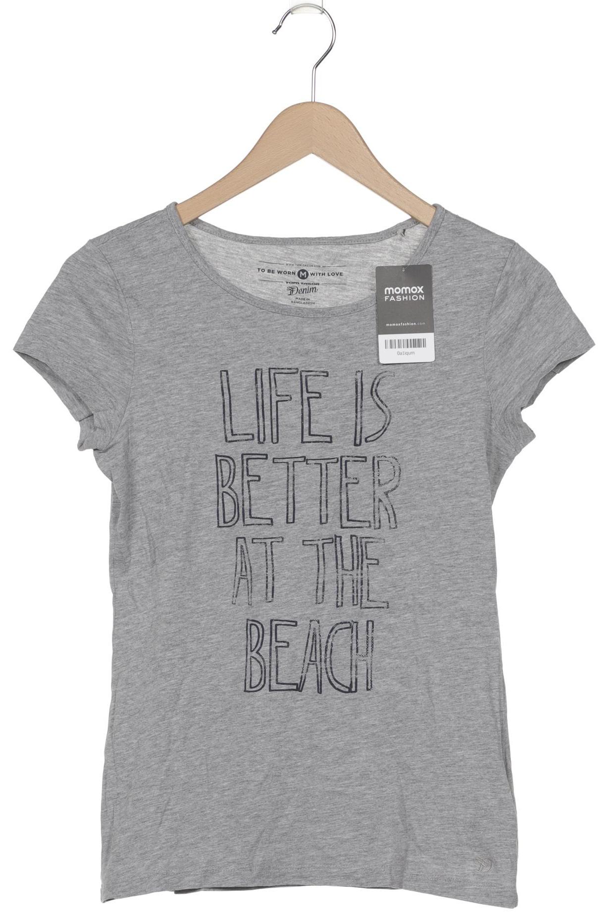 

TOM Tailor Denim Damen T-Shirt, grau, Gr. 38