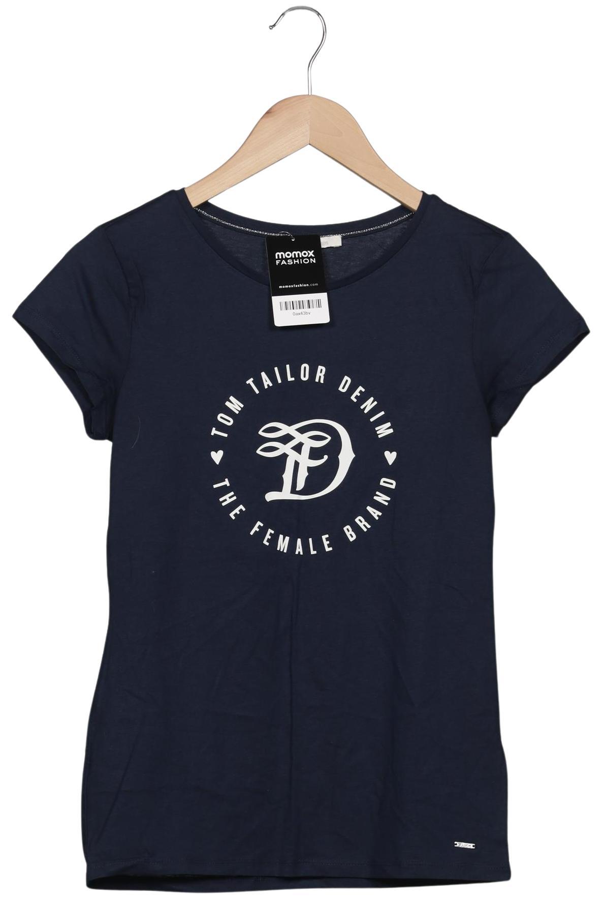 

TOM Tailor Denim Damen T-Shirt, marineblau, Gr. 34