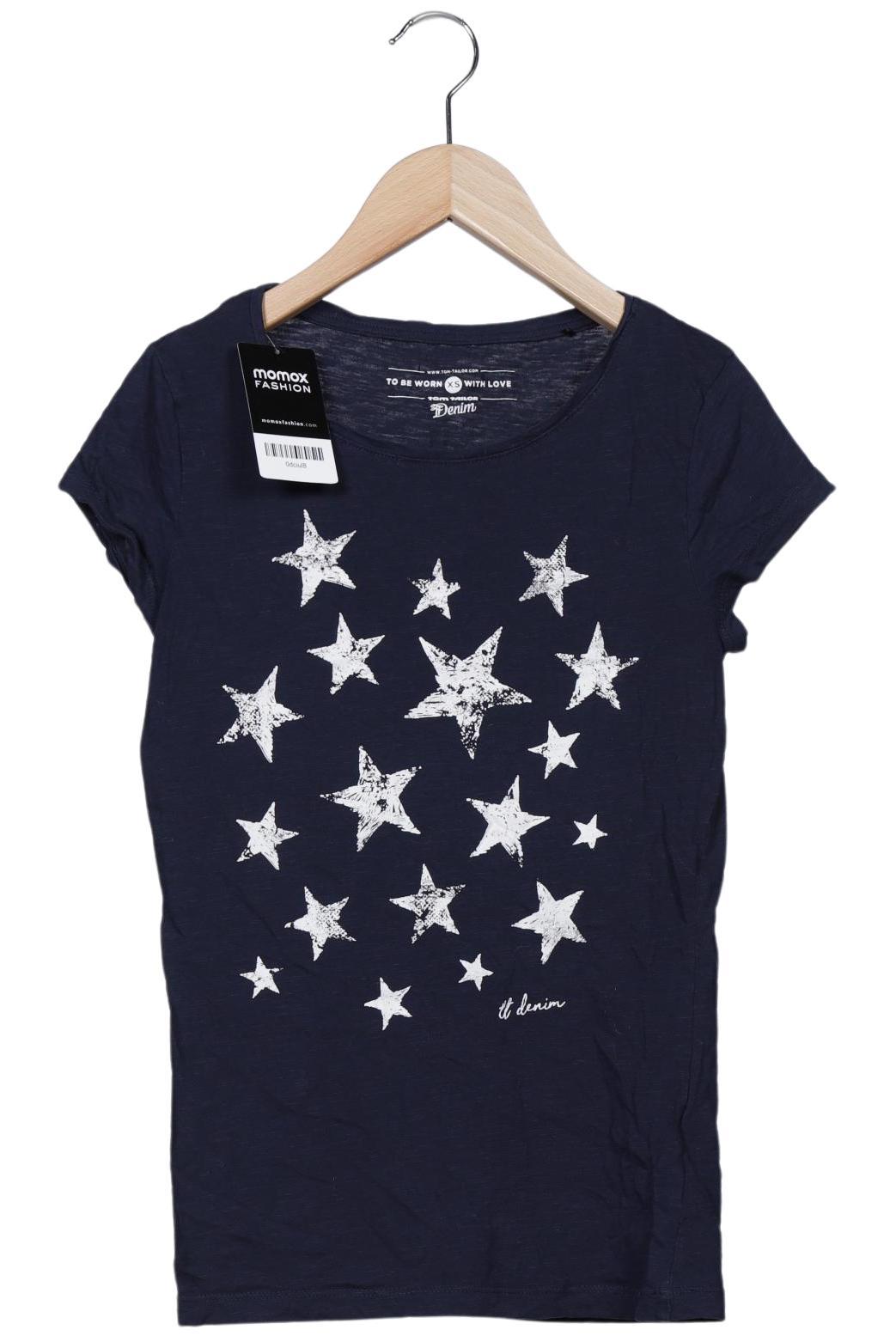 

TOM Tailor Denim Damen T-Shirt, marineblau, Gr. 34