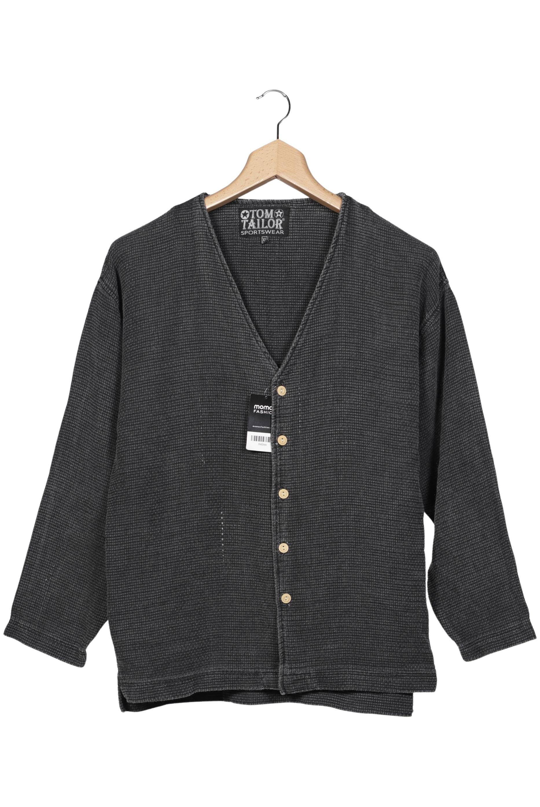 

TOM Tailor Denim Herren Strickjacke, grau, Gr. 54