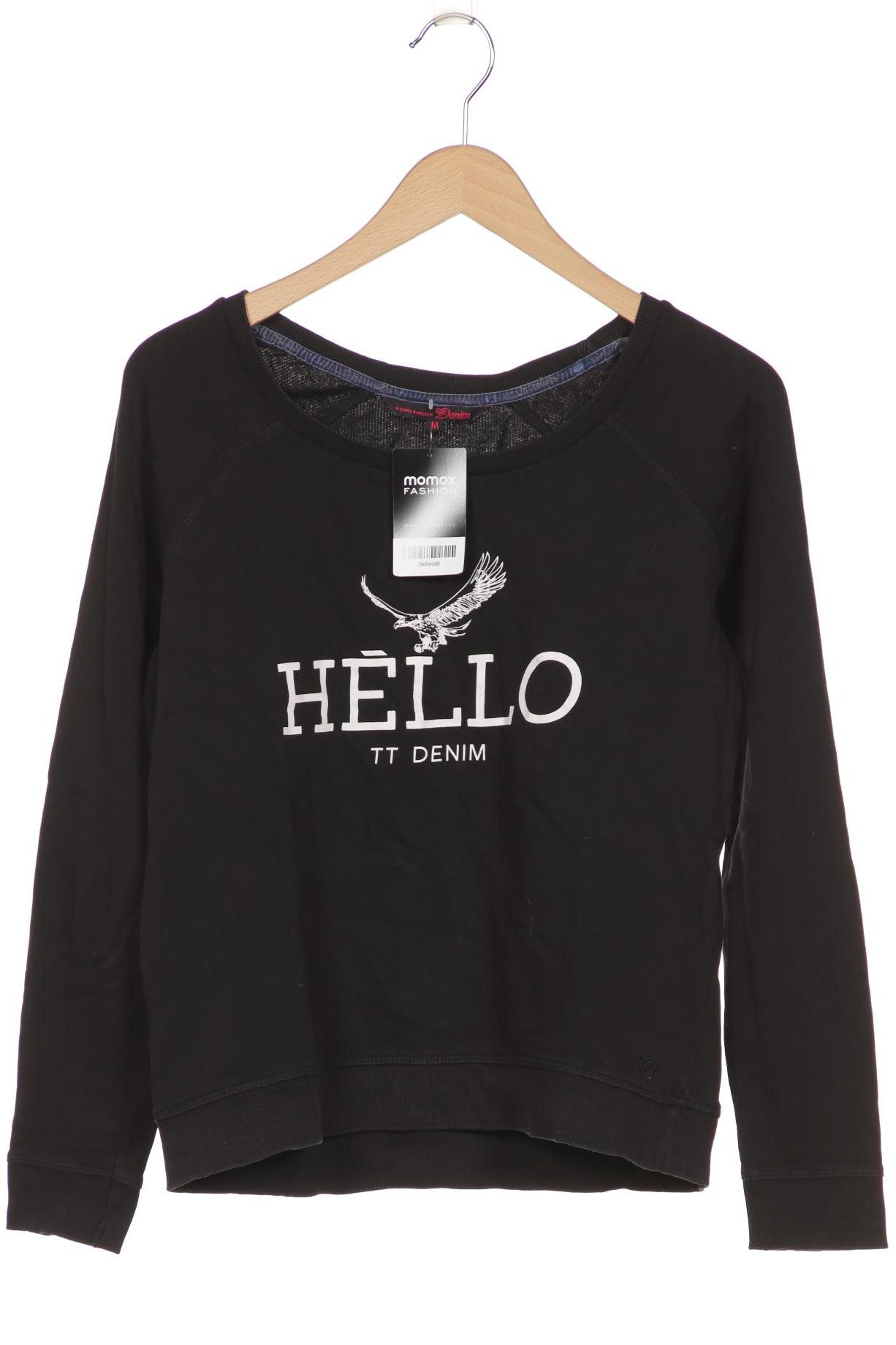 

TOM TAILOR Denim Damen Sweatshirt, schwarz