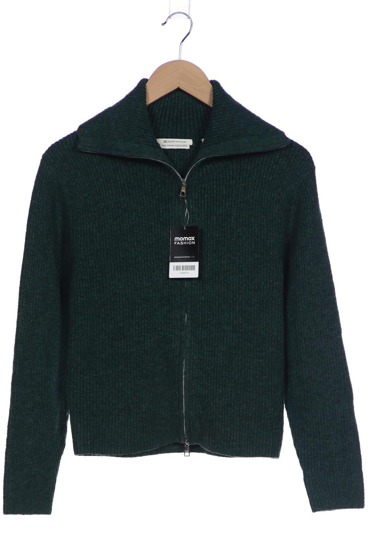 

TOM Tailor Denim Damen Strickjacke, grün, Gr. 34