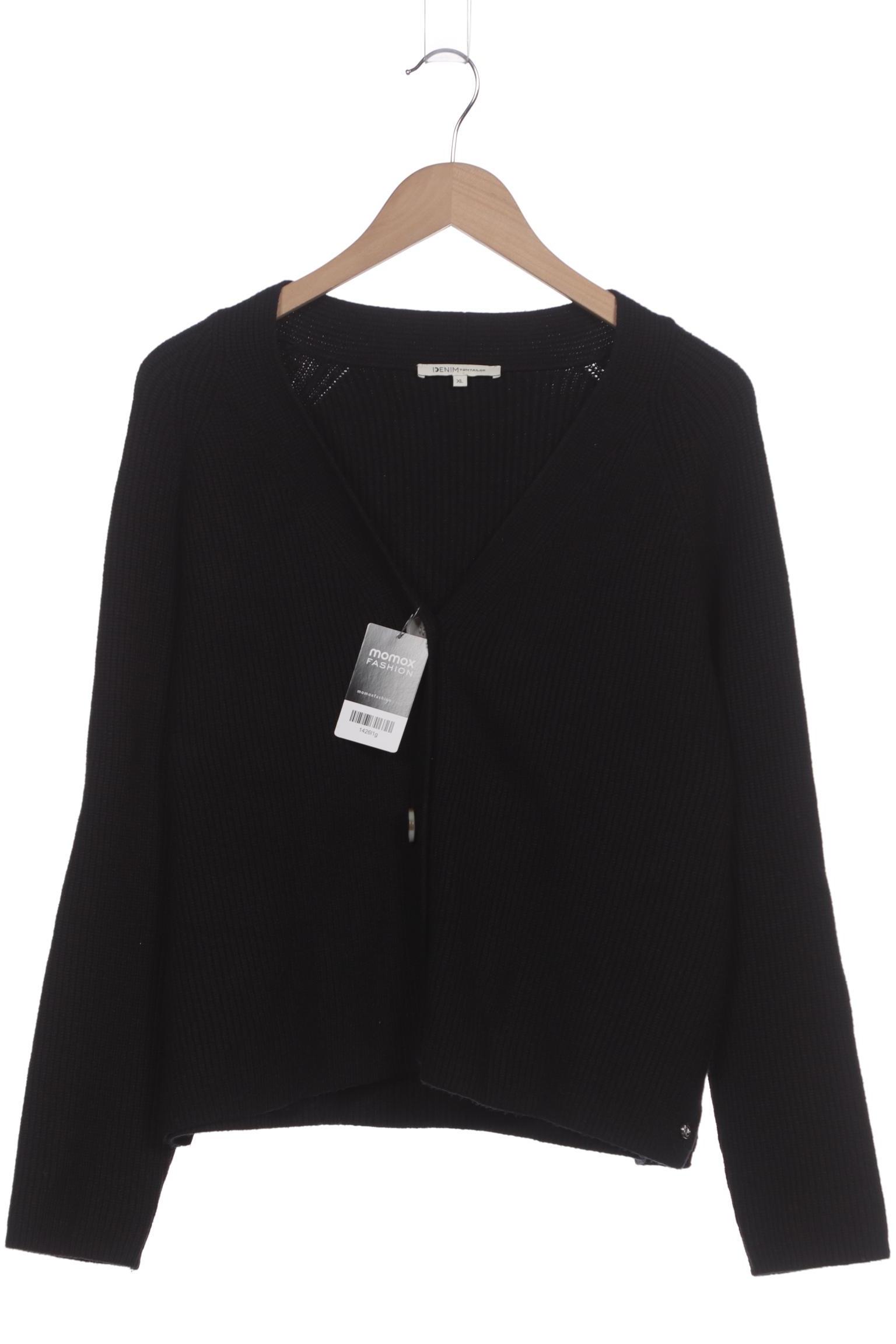 

TOM Tailor Denim Damen Strickjacke, schwarz, Gr. 44