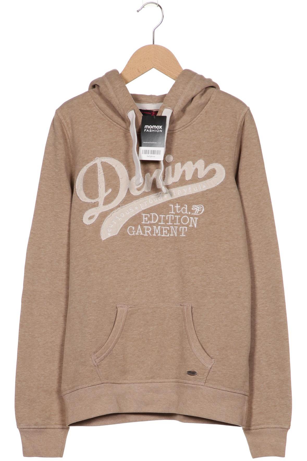 

TOM Tailor Denim Damen Kapuzenpullover, beige, Gr. 36