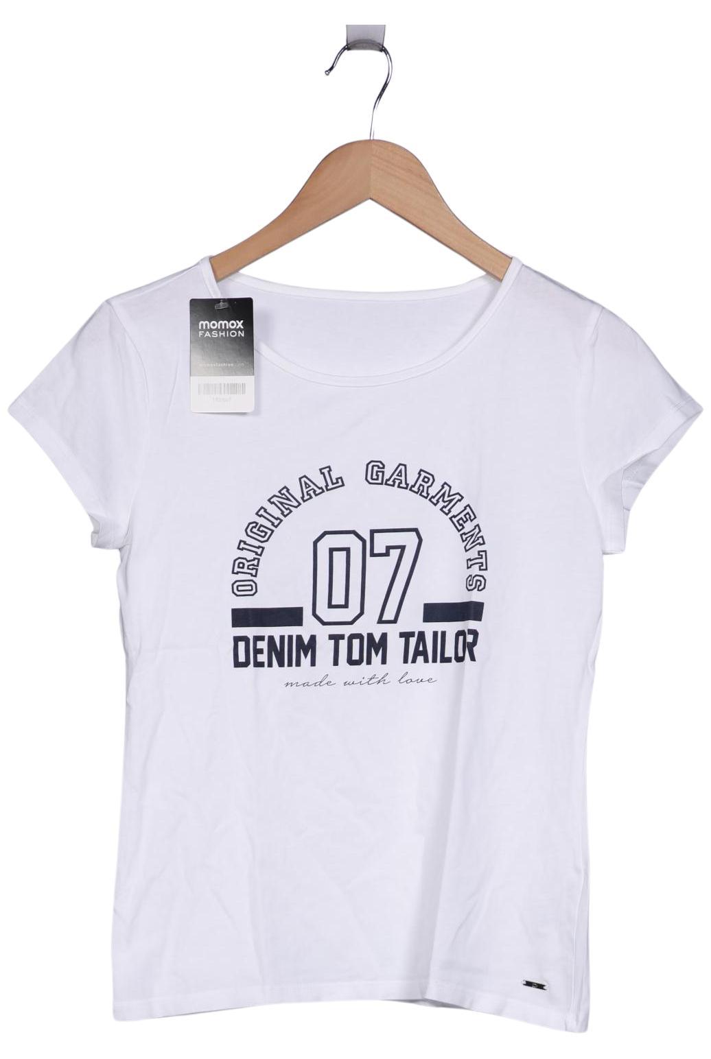 

TOM Tailor Denim Damen T-Shirt, weiß, Gr. 36
