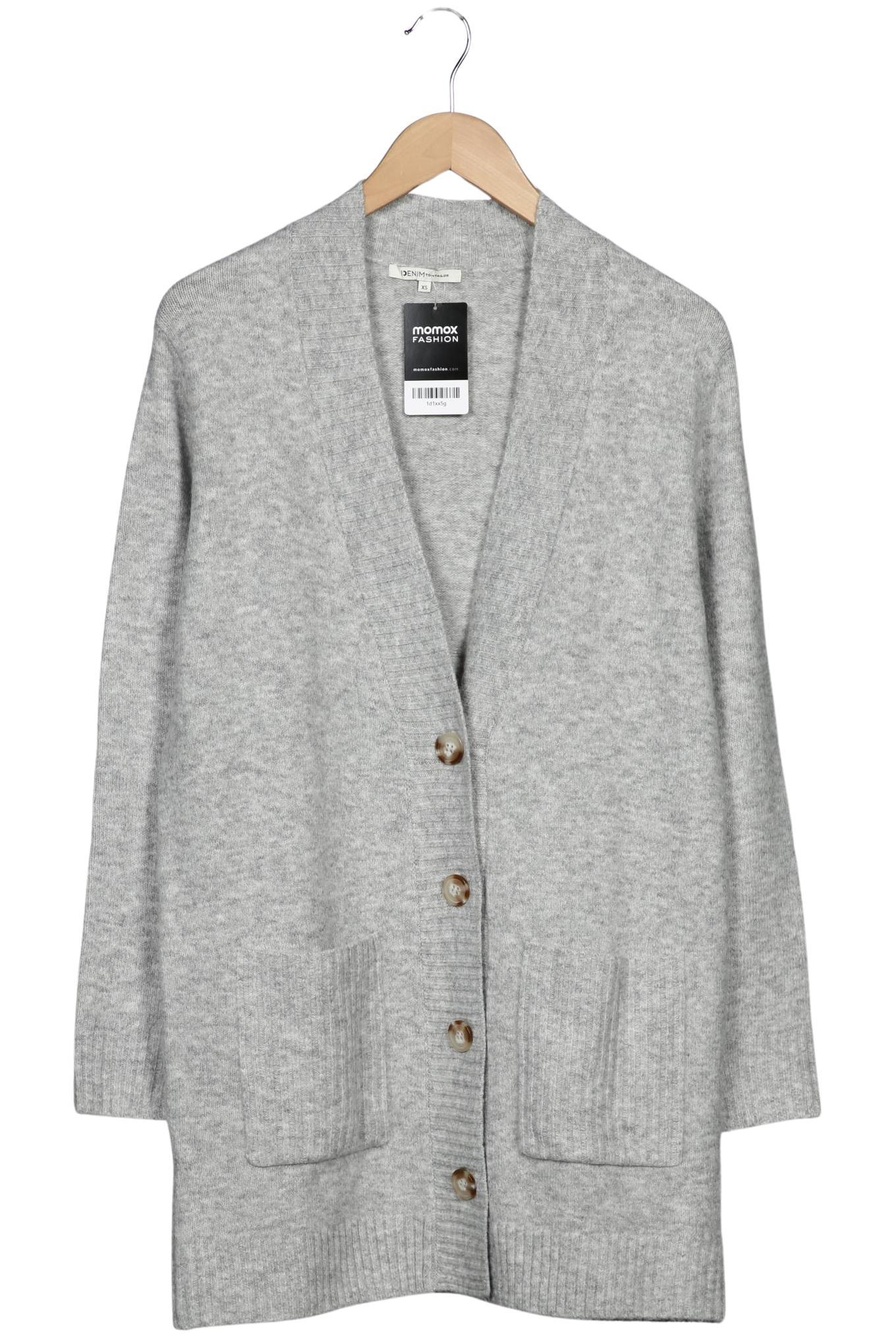 

TOM Tailor Denim Damen Strickjacke, grau, Gr. 34