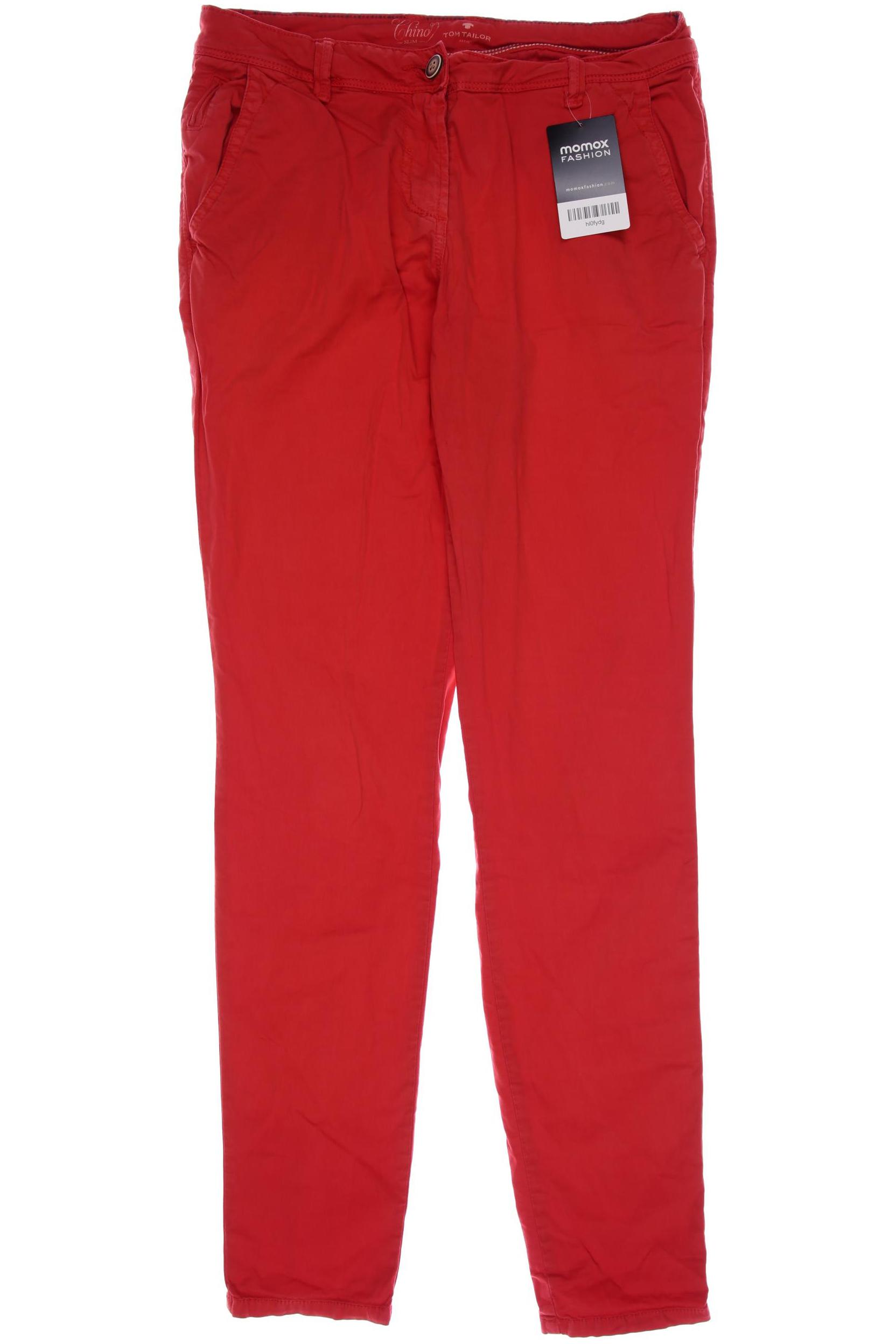 

TOM Tailor Denim Damen Stoffhose, rot, Gr. 34