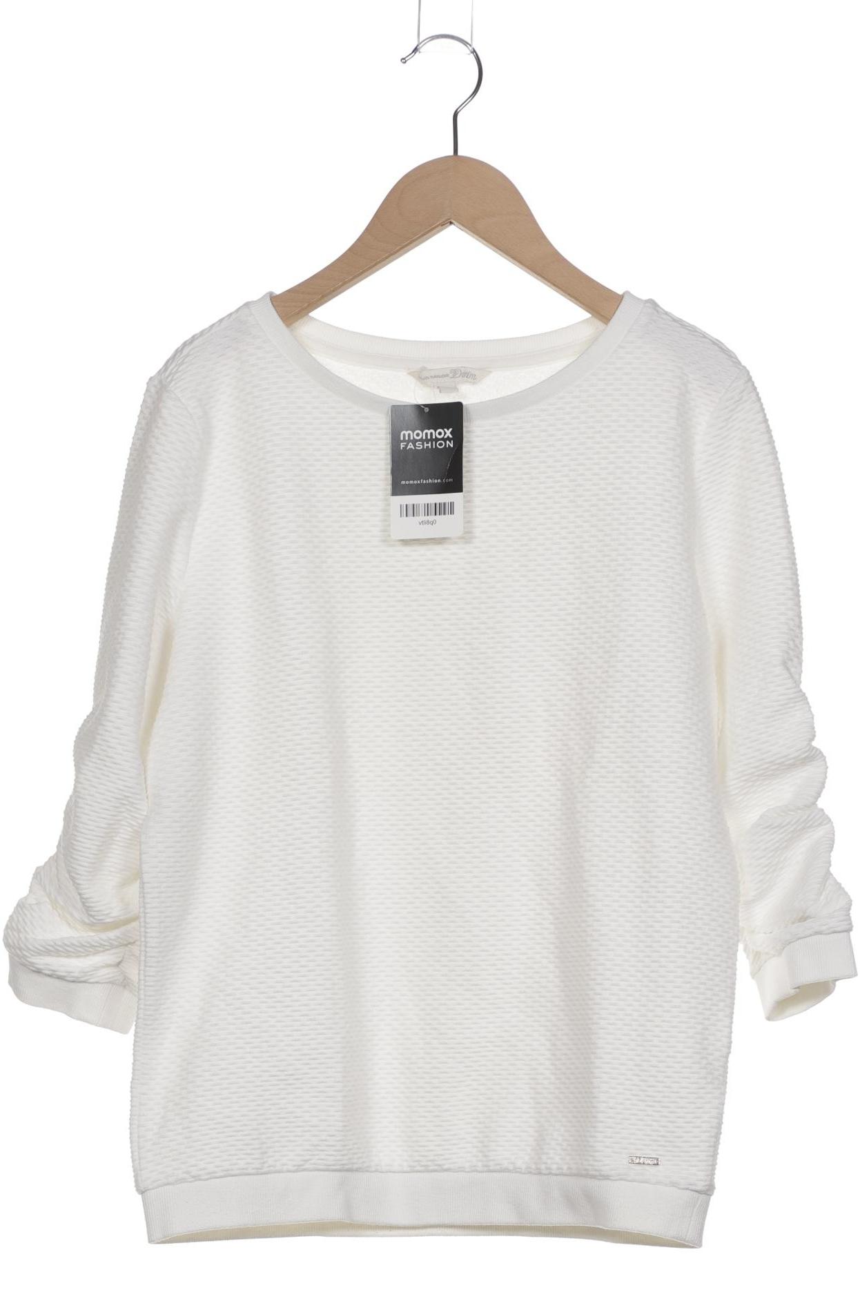 

TOM Tailor Denim Damen Sweatshirt, weiß, Gr. 36