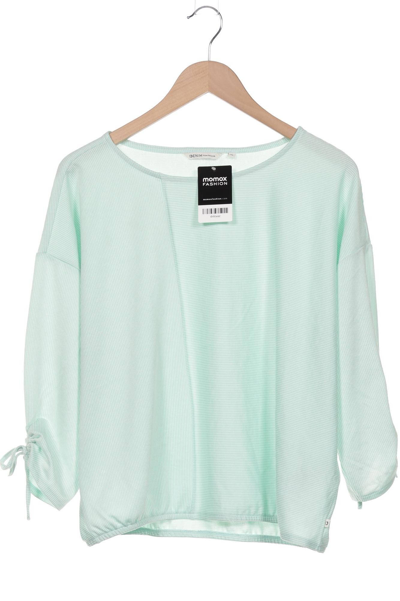 

TOM Tailor Denim Damen Langarmshirt, türkis, Gr. 44