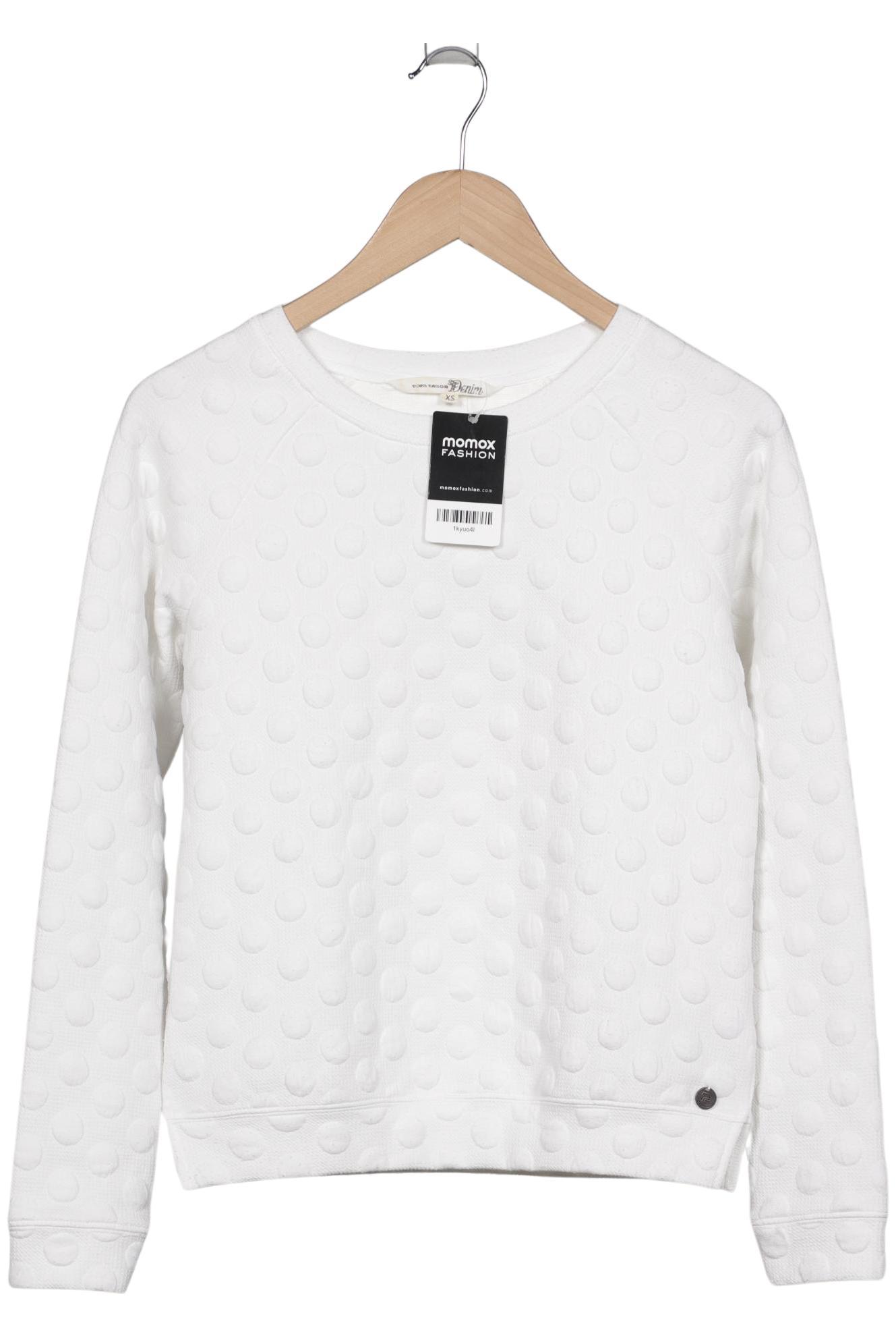 

TOM Tailor Denim Damen Sweatshirt, weiß, Gr. 34