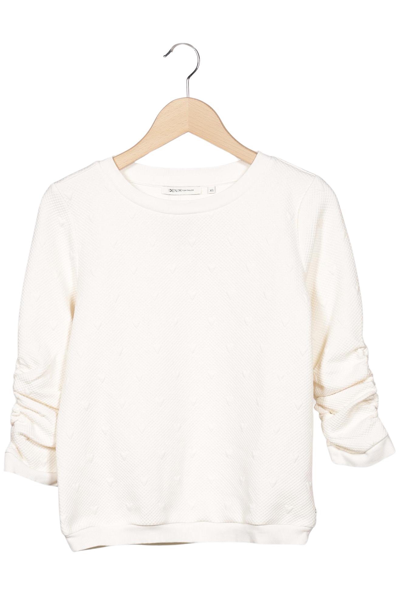 

TOM Tailor Denim Damen Sweatshirt, cremeweiß, Gr. 34