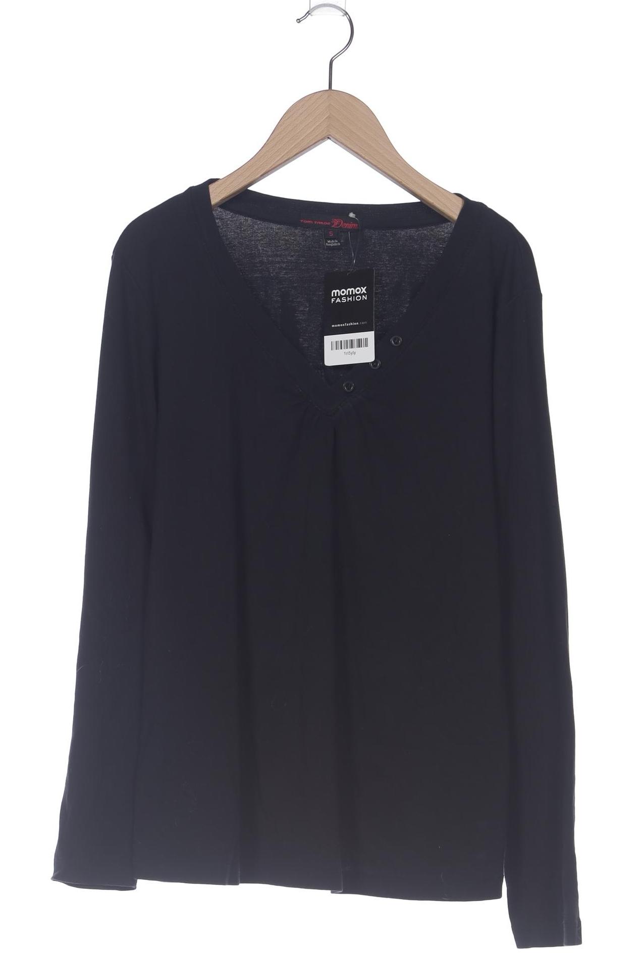 

TOM Tailor Denim Damen Langarmshirt, schwarz, Gr. 36