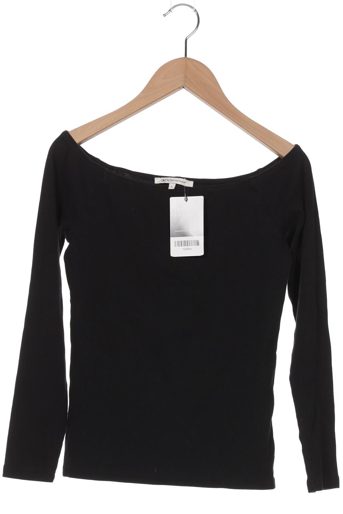 

TOM Tailor Denim Damen Langarmshirt, schwarz, Gr. 36