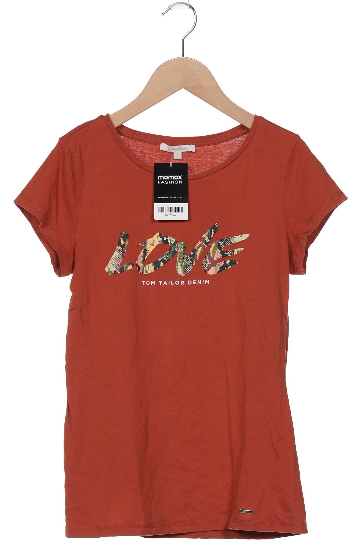 

TOM Tailor Denim Damen T-Shirt, orange, Gr. 36