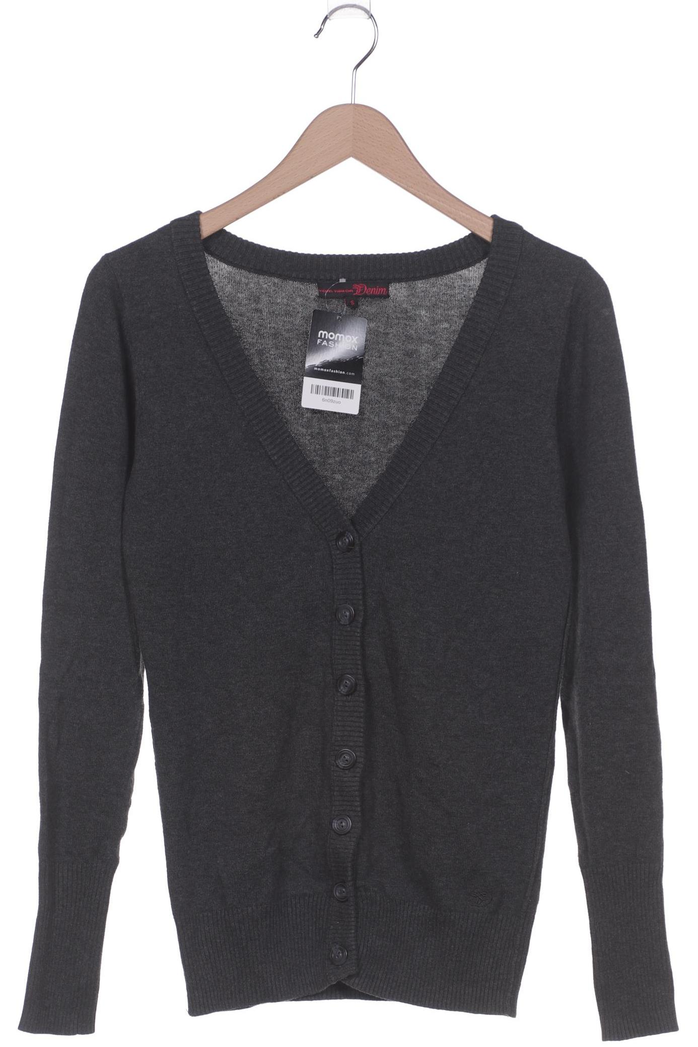 

TOM Tailor Denim Damen Strickjacke, grau, Gr. 36
