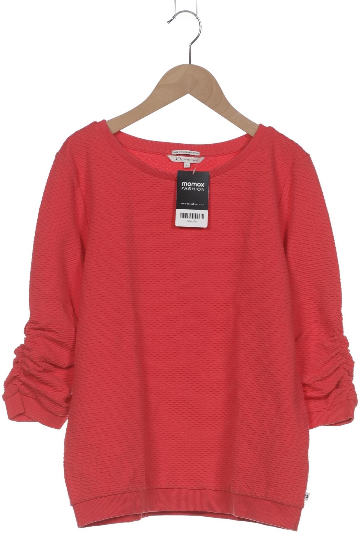 

TOM Tailor Denim Damen Langarmshirt, rot, Gr. 42