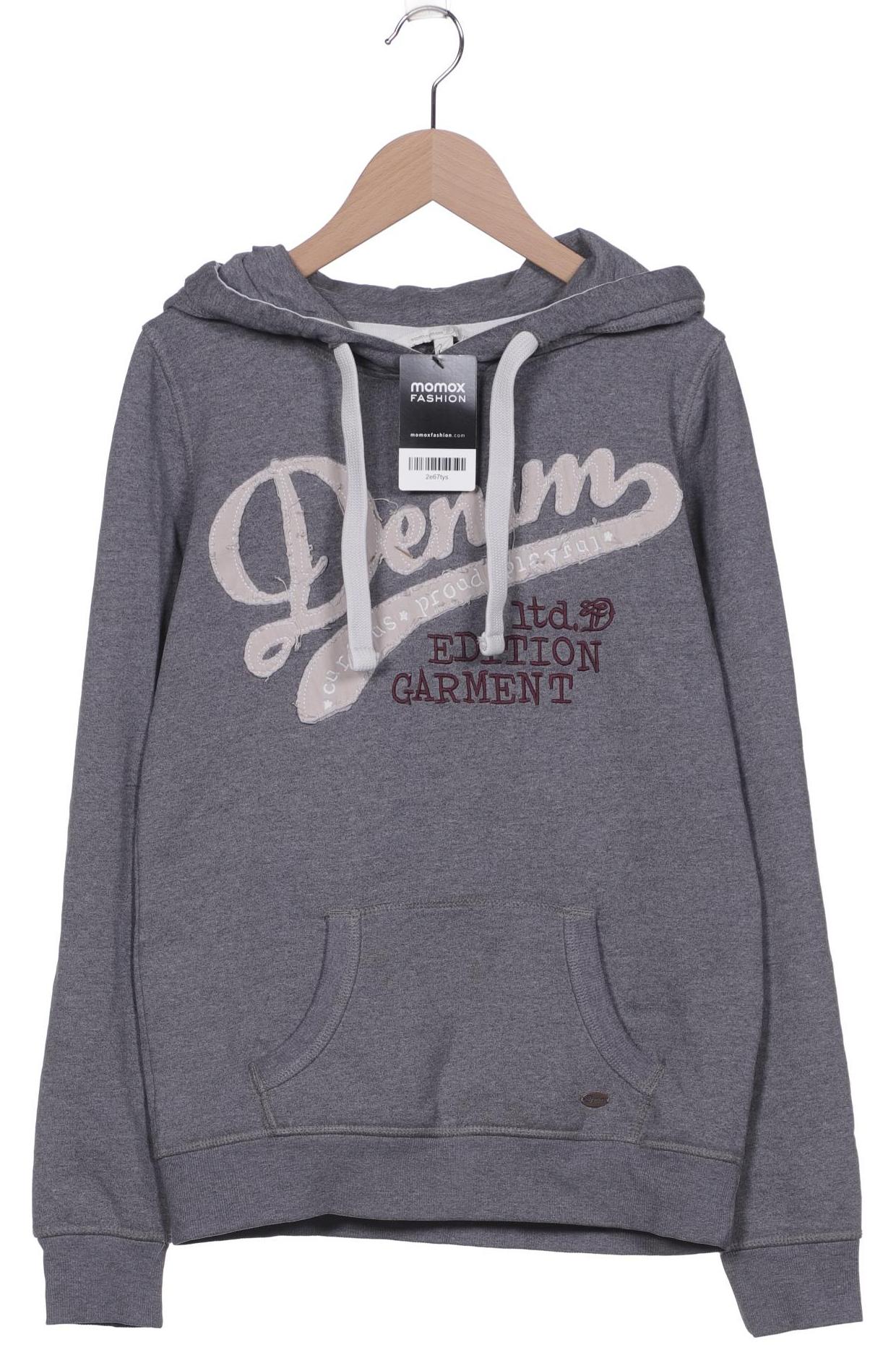 

TOM TAILOR Denim Damen Kapuzenpullover, grau
