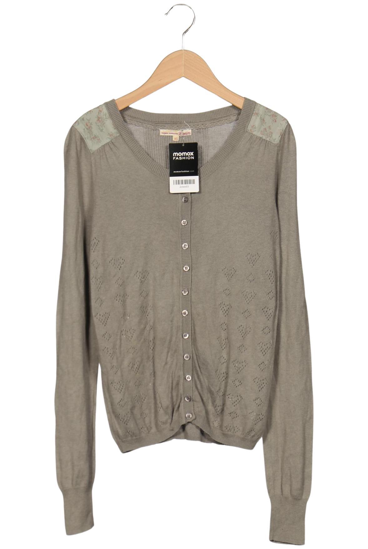 

TOM Tailor Denim Damen Strickjacke, grün, Gr. 34
