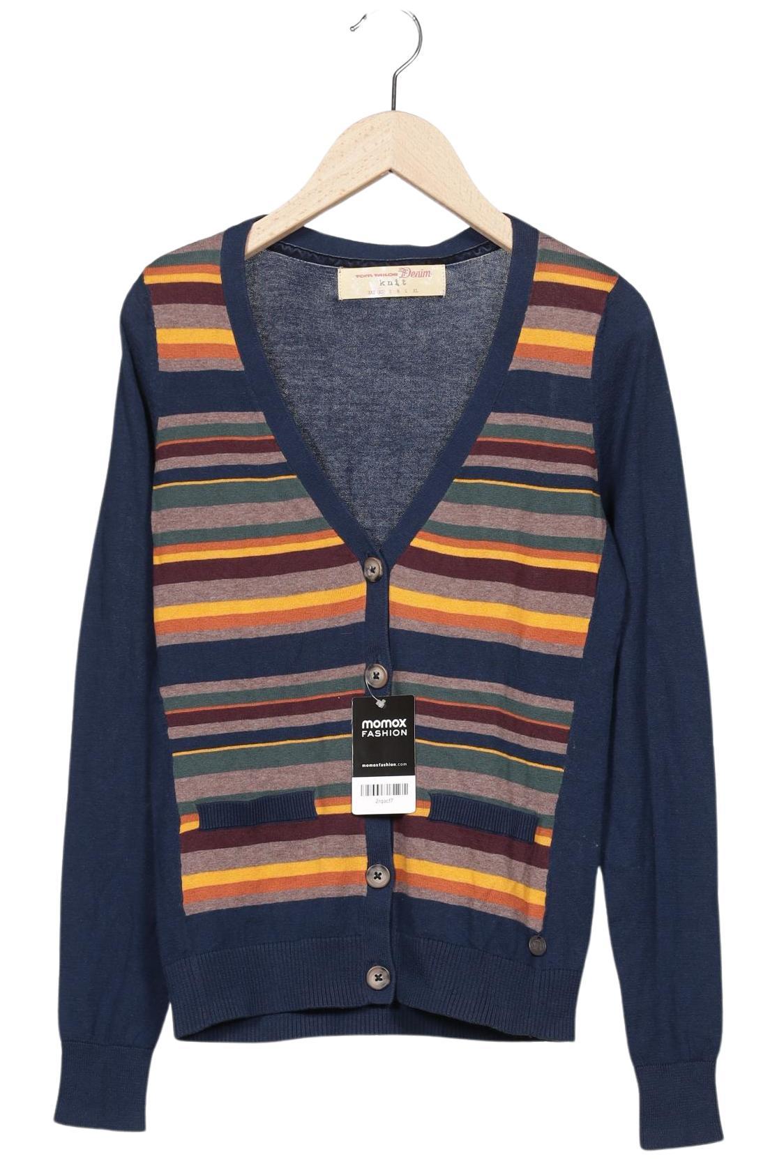 

TOM Tailor Denim Damen Strickjacke, marineblau, Gr. 34