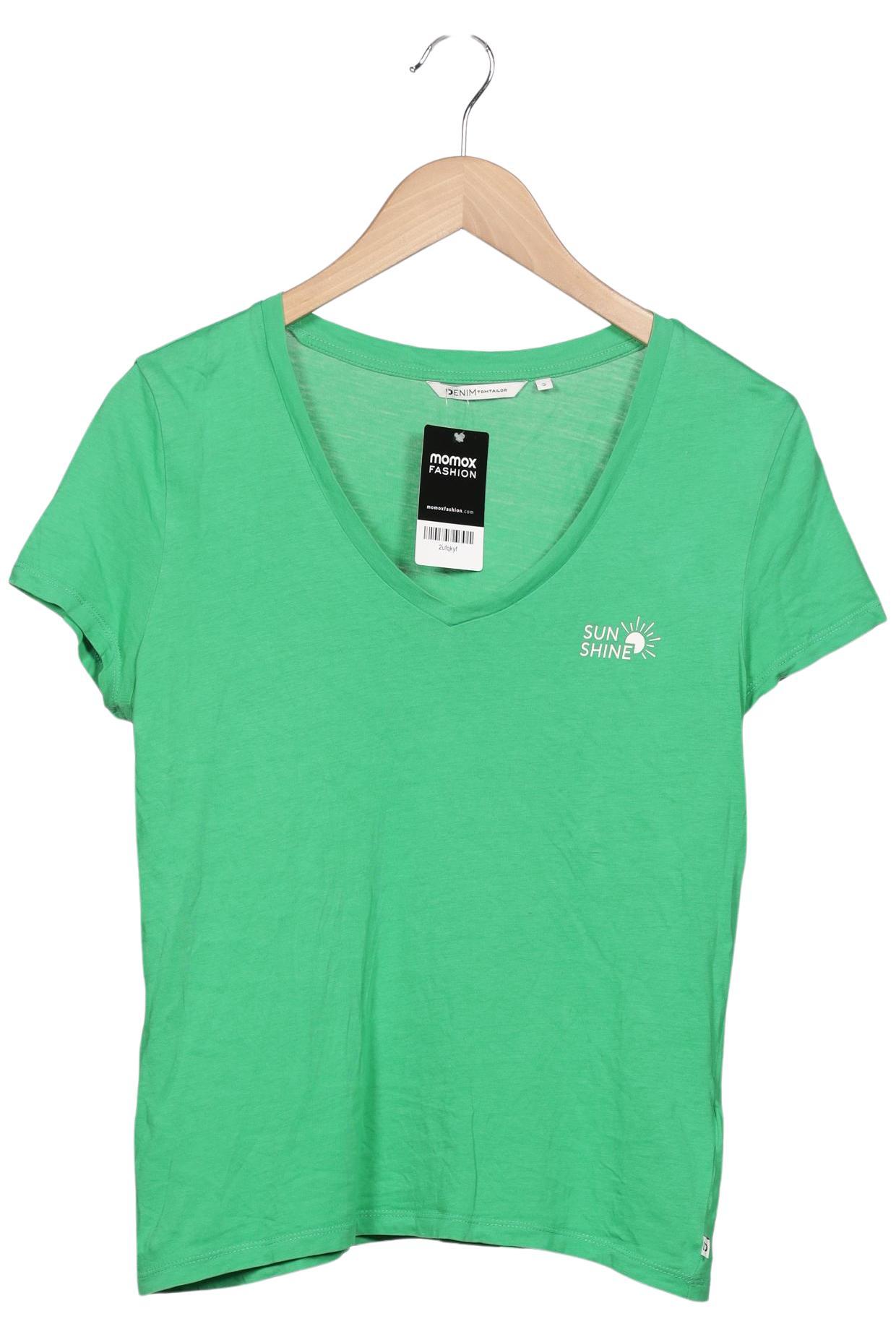 

TOM Tailor Denim Damen T-Shirt, grün, Gr. 36