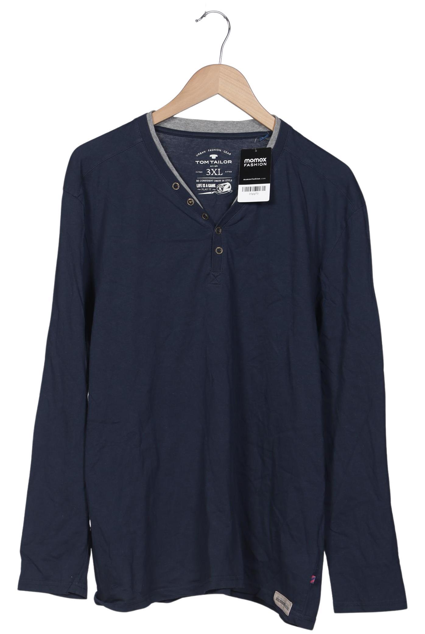 

TOM Tailor Denim Herren Langarmshirt, marineblau, Gr. 58