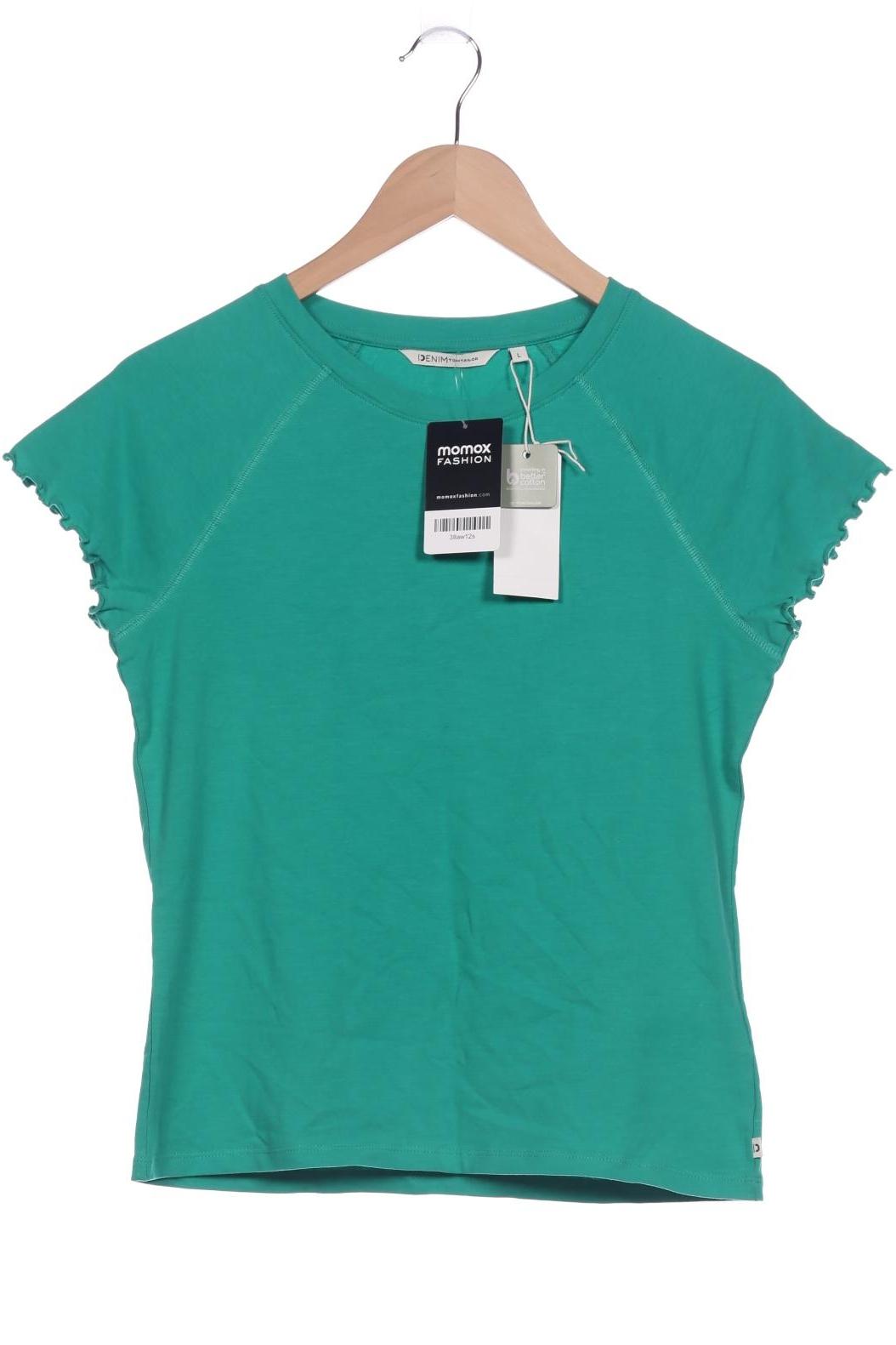 

TOM Tailor Denim Damen T-Shirt, grün, Gr. 42
