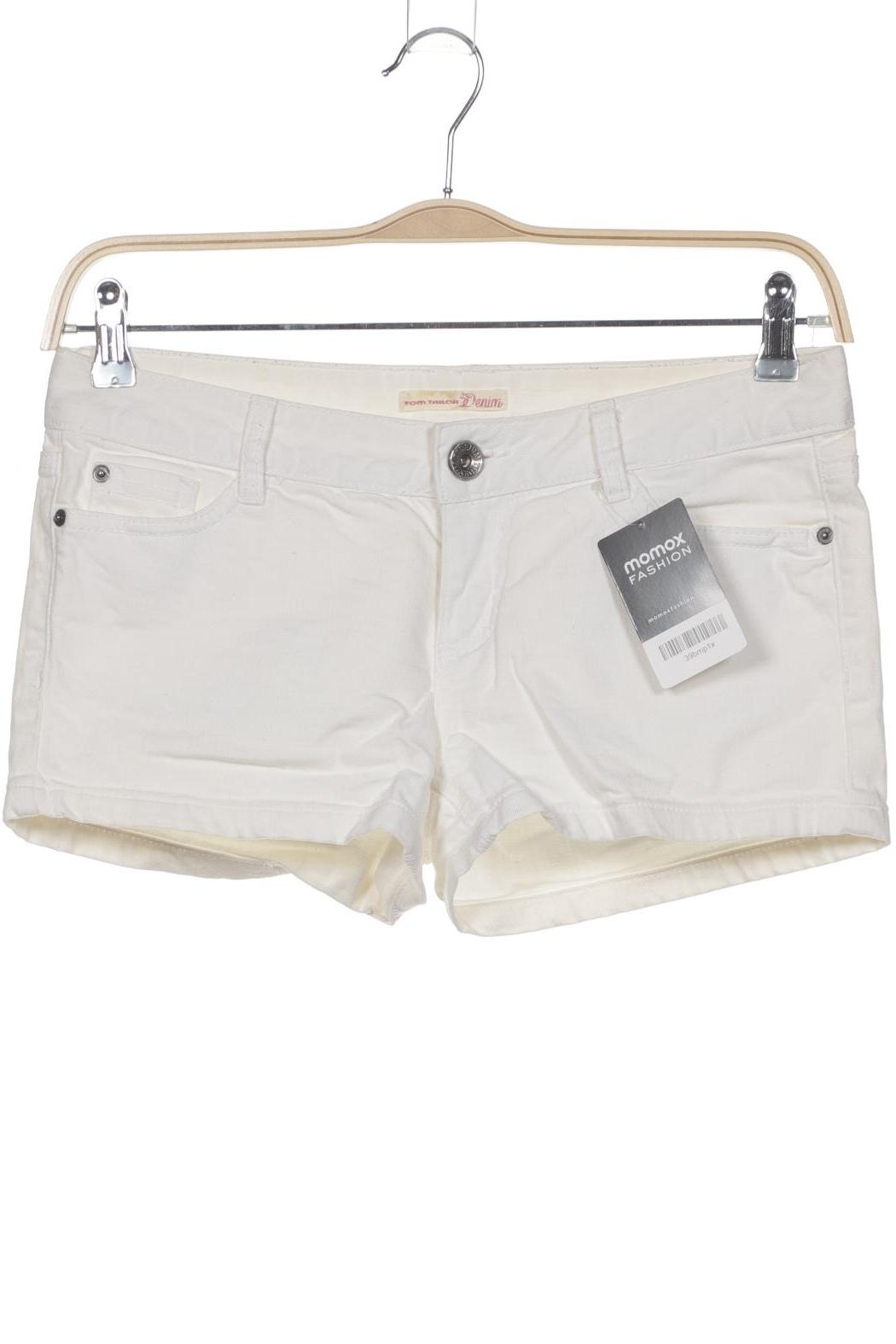 

TOM Tailor Denim Damen Shorts, cremeweiß, Gr. 28