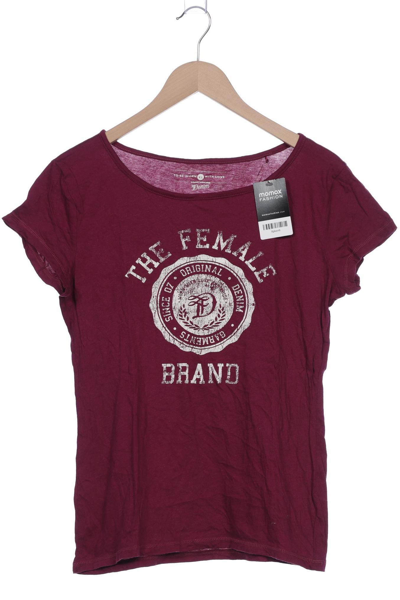 

TOM Tailor Denim Damen T-Shirt, bordeaux, Gr. 44