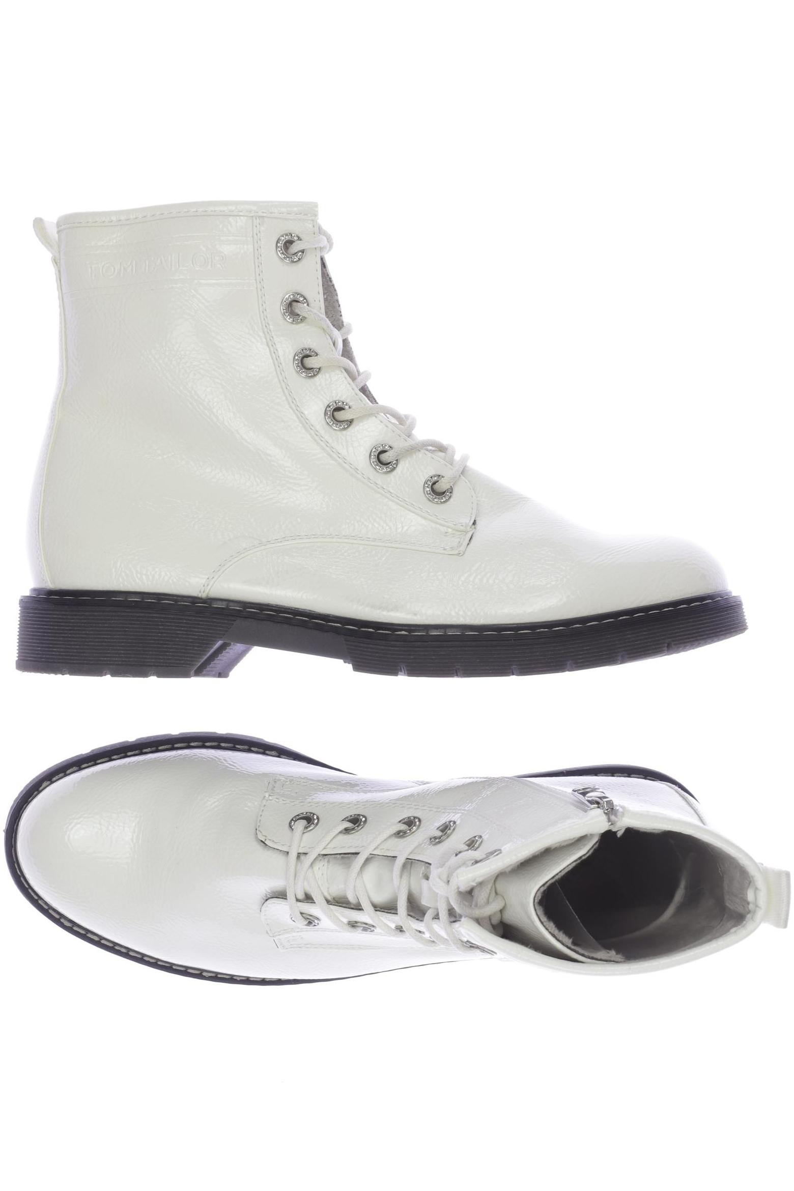 

TOM TAILOR Denim Damen Stiefelette, weiß