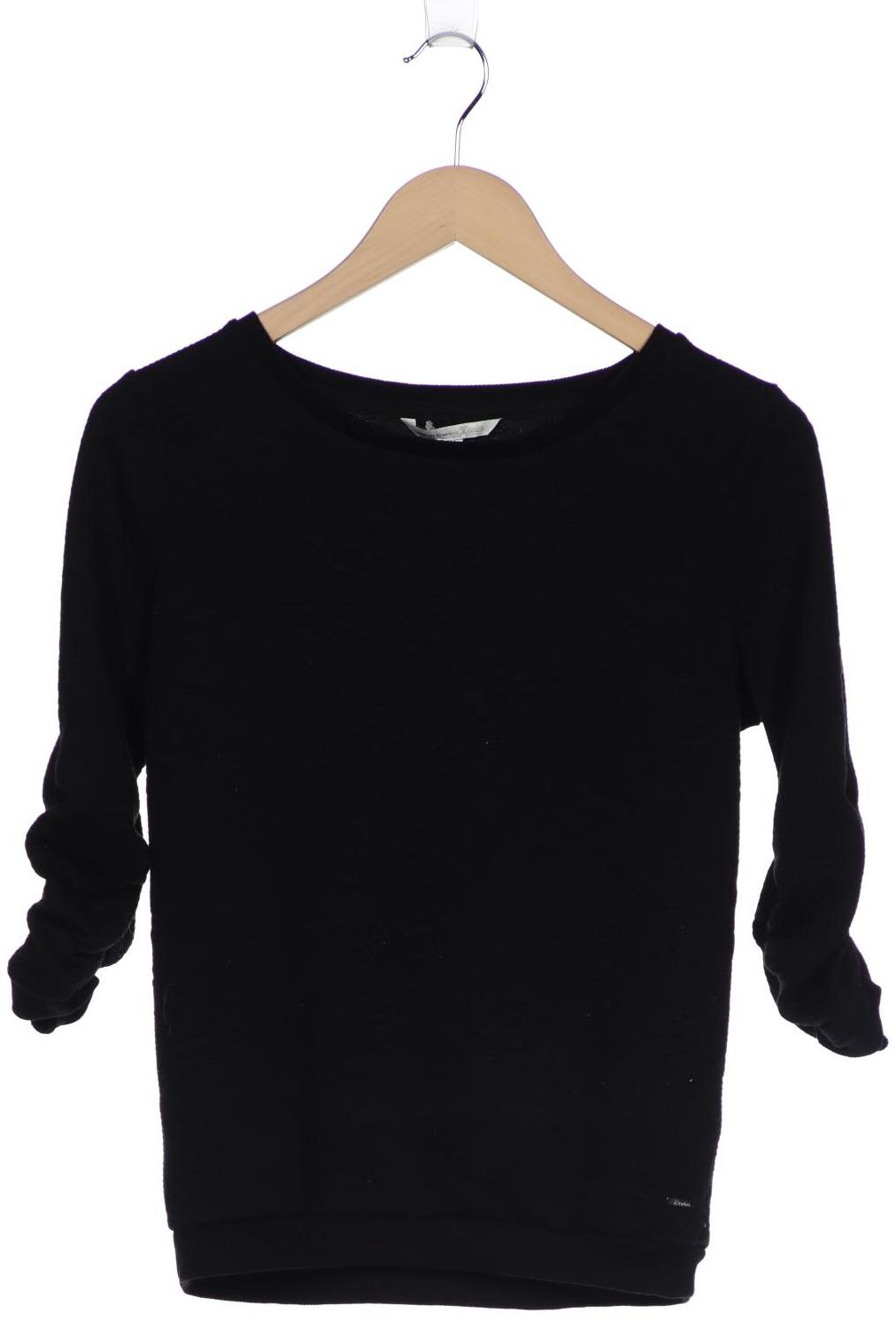 

TOM TAILOR Denim Damen Langarmshirt, schwarz