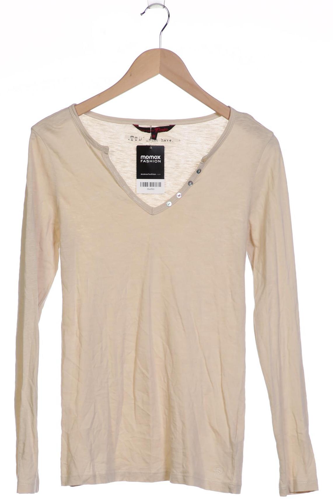 

TOM Tailor Denim Damen Langarmshirt, beige, Gr. 38
