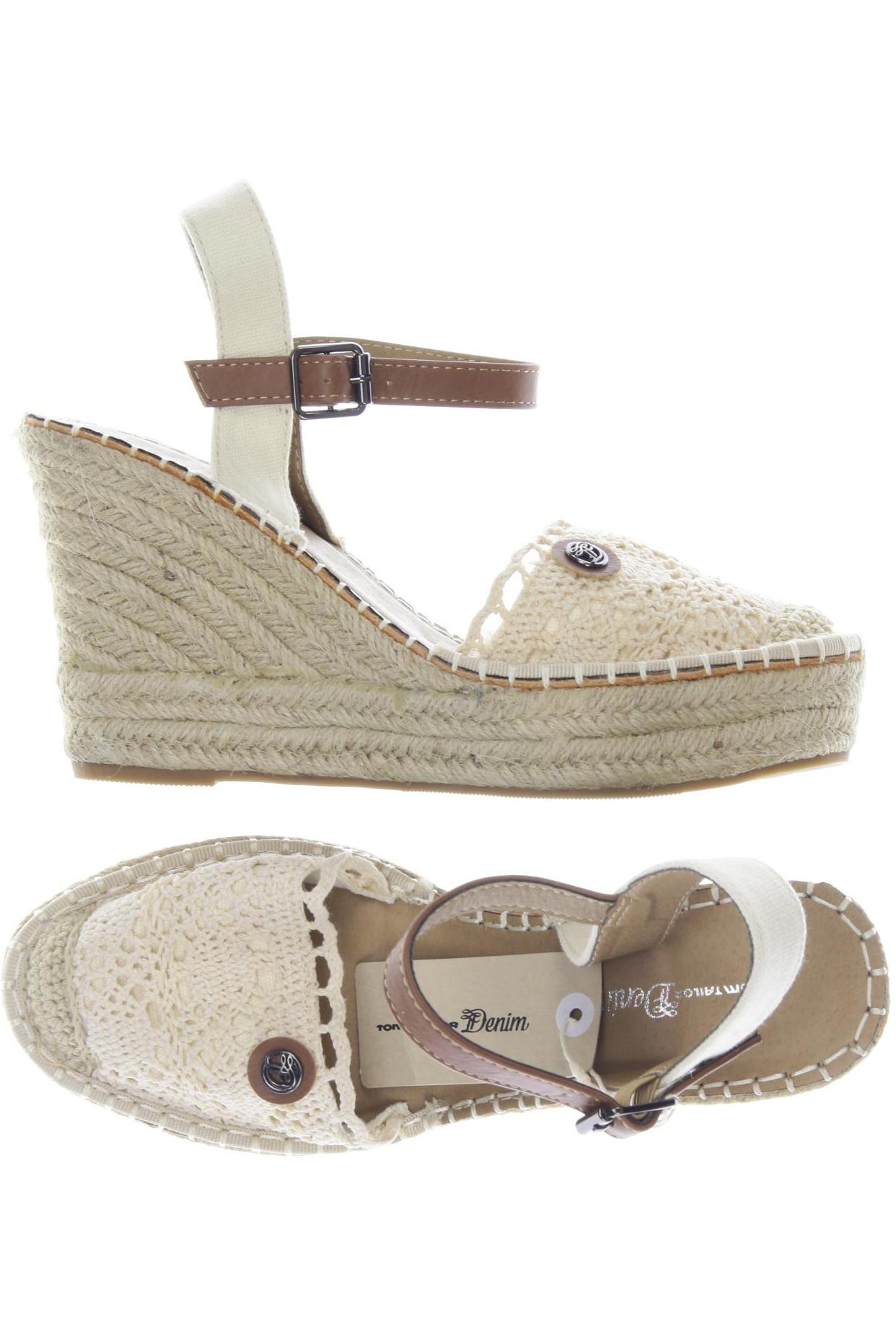 

TOM Tailor Denim Damen Sandale, beige, Gr. 38