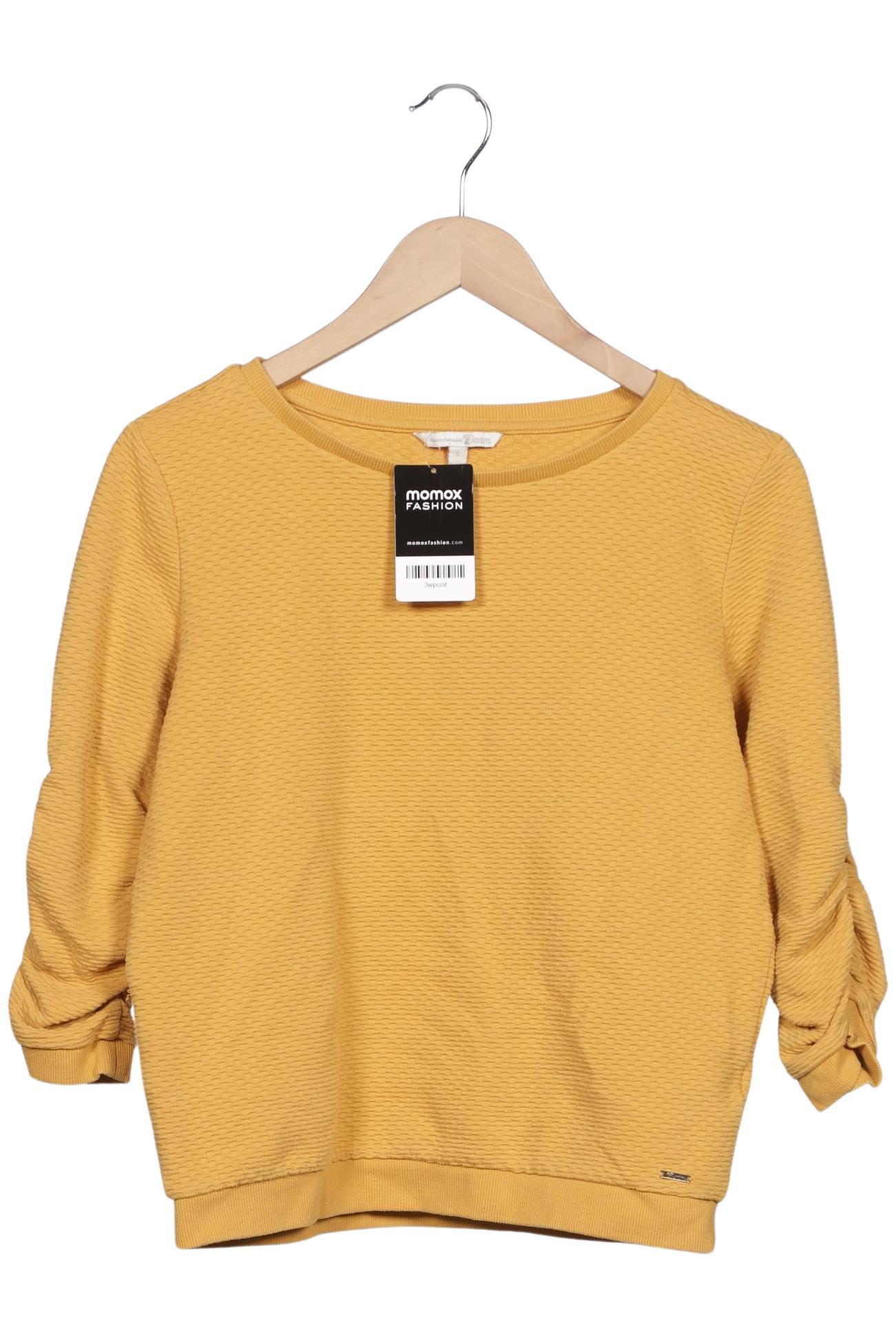 

TOM Tailor Denim Damen Sweatshirt, gelb, Gr. 36