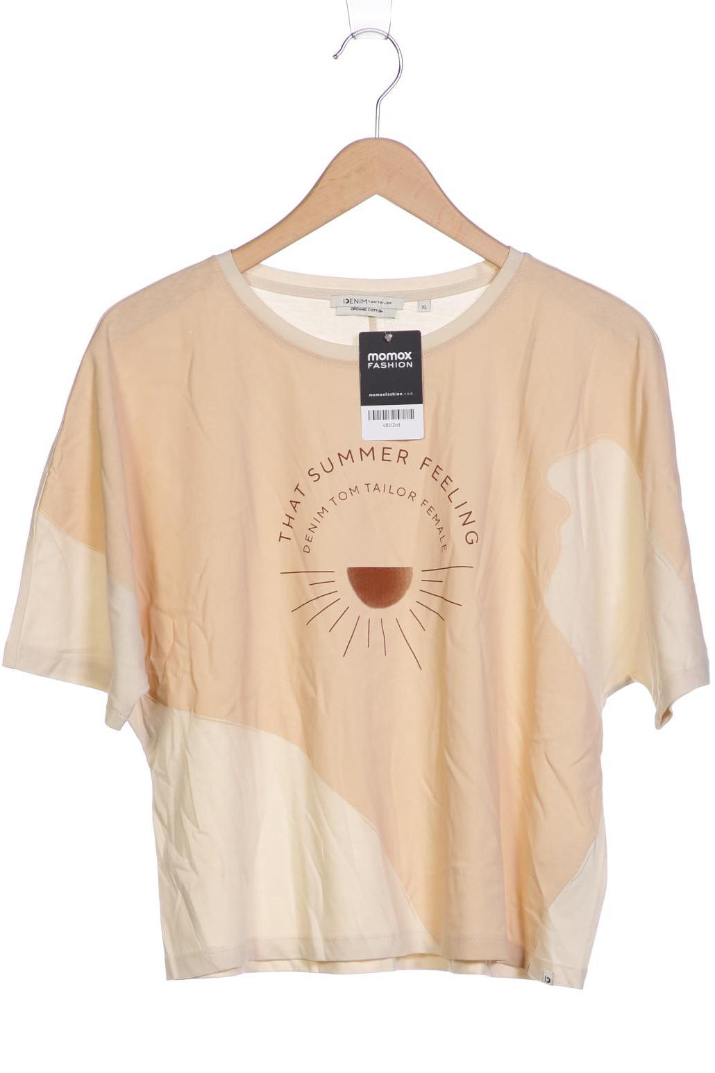 

TOM Tailor Denim Damen T-Shirt, cremeweiß, Gr. 44