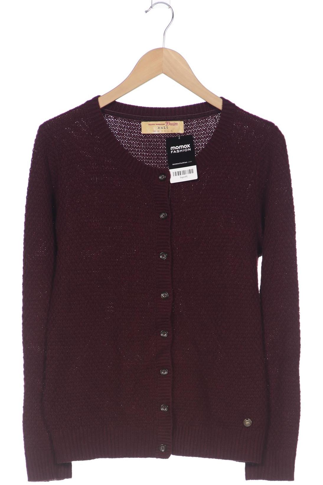 

TOM Tailor Denim Damen Strickjacke, bordeaux, Gr. 42