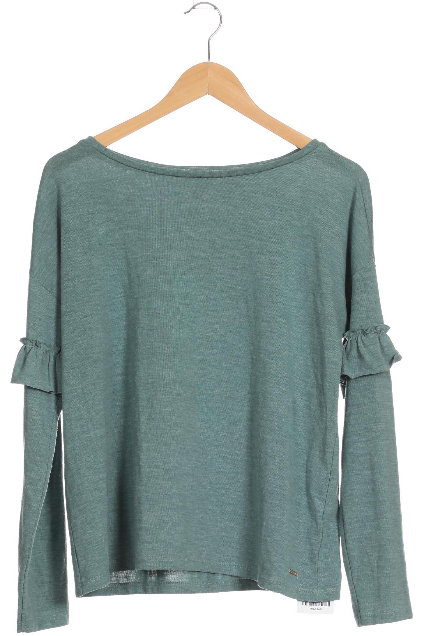 

TOM Tailor Denim Damen Langarmshirt, grün, Gr. 38