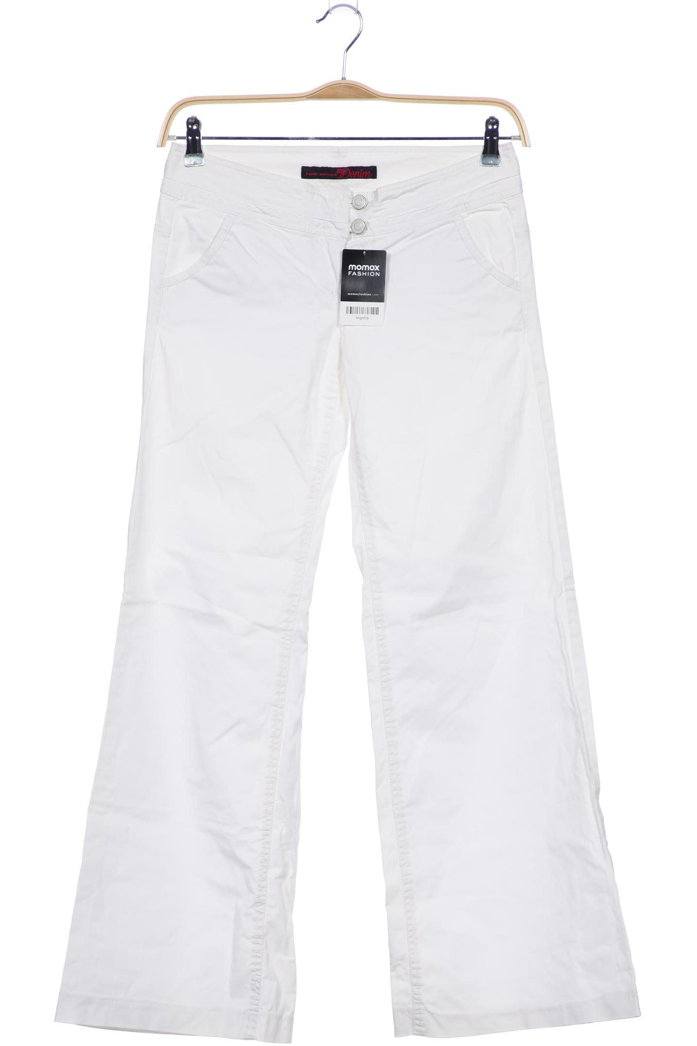 

TOM Tailor Denim Damen Stoffhose, weiß, Gr. 26