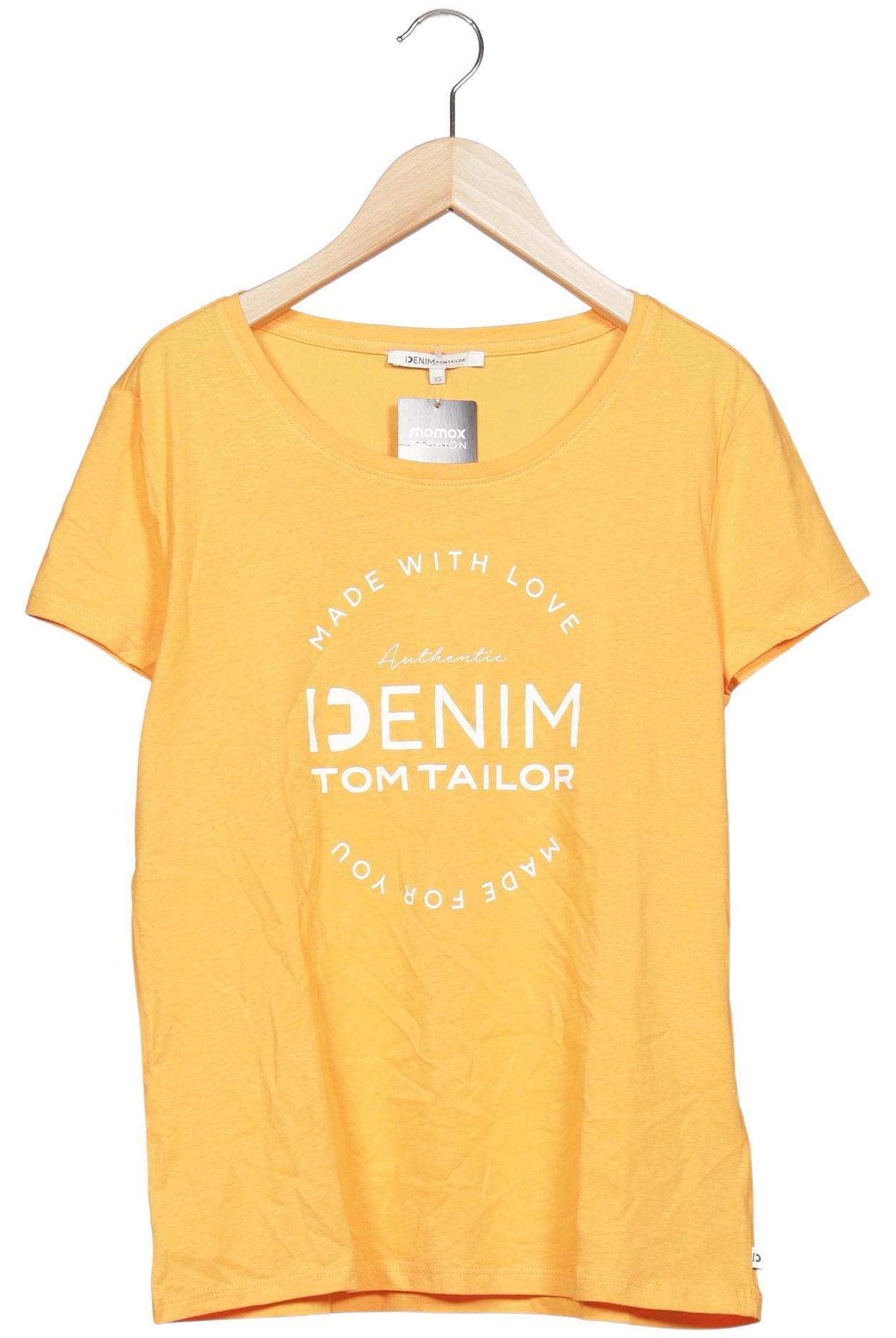 

TOM Tailor Denim Damen T-Shirt, gelb, Gr. 34