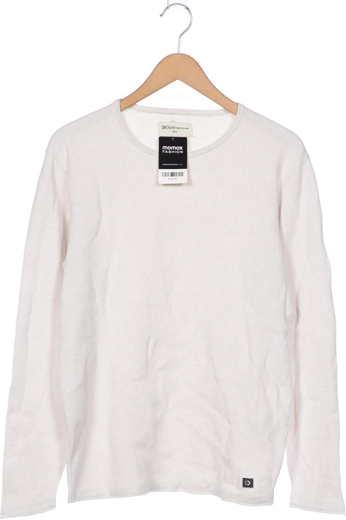 

TOM Tailor Denim Herren Pullover, weiß, Gr. 46