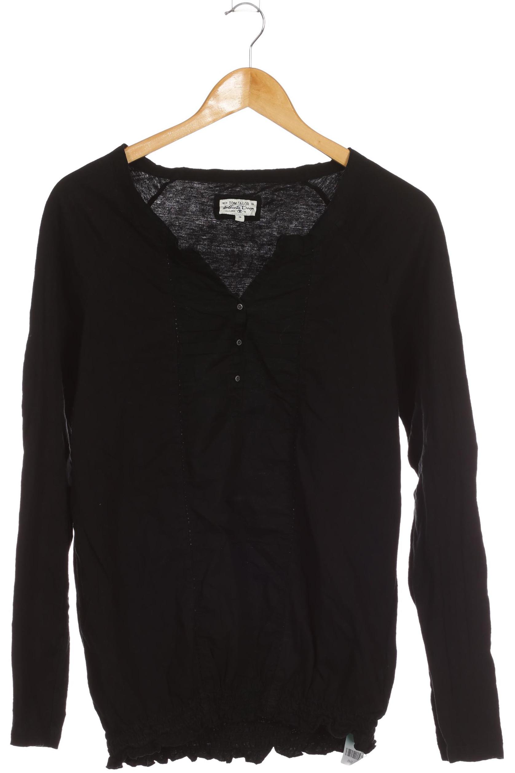 

TOM Tailor Denim Damen Langarmshirt, schwarz, Gr. 36