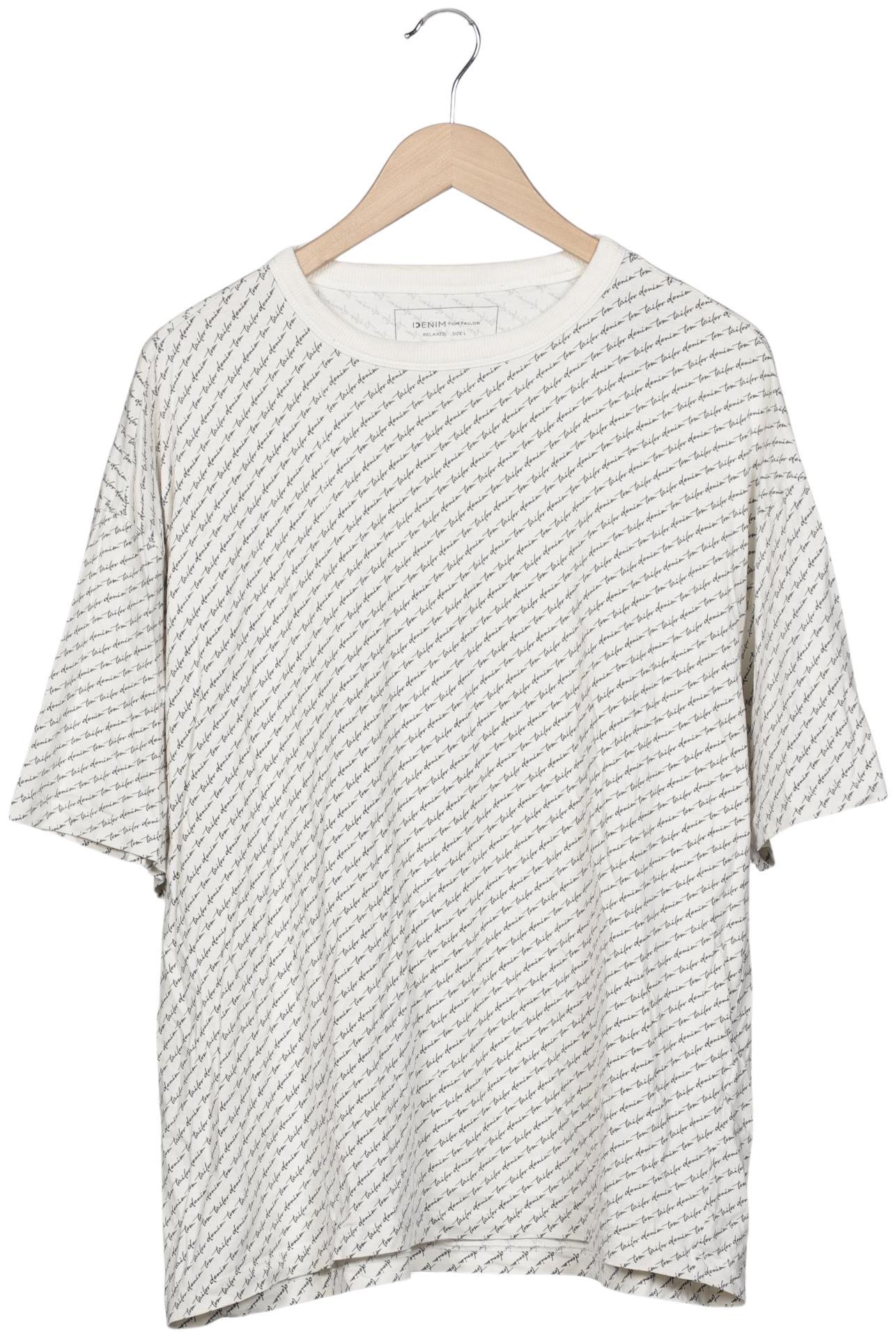 Thumbnail - TOM Tailor Denim Herren T-Shirt, cremeweiß, Gr. 52