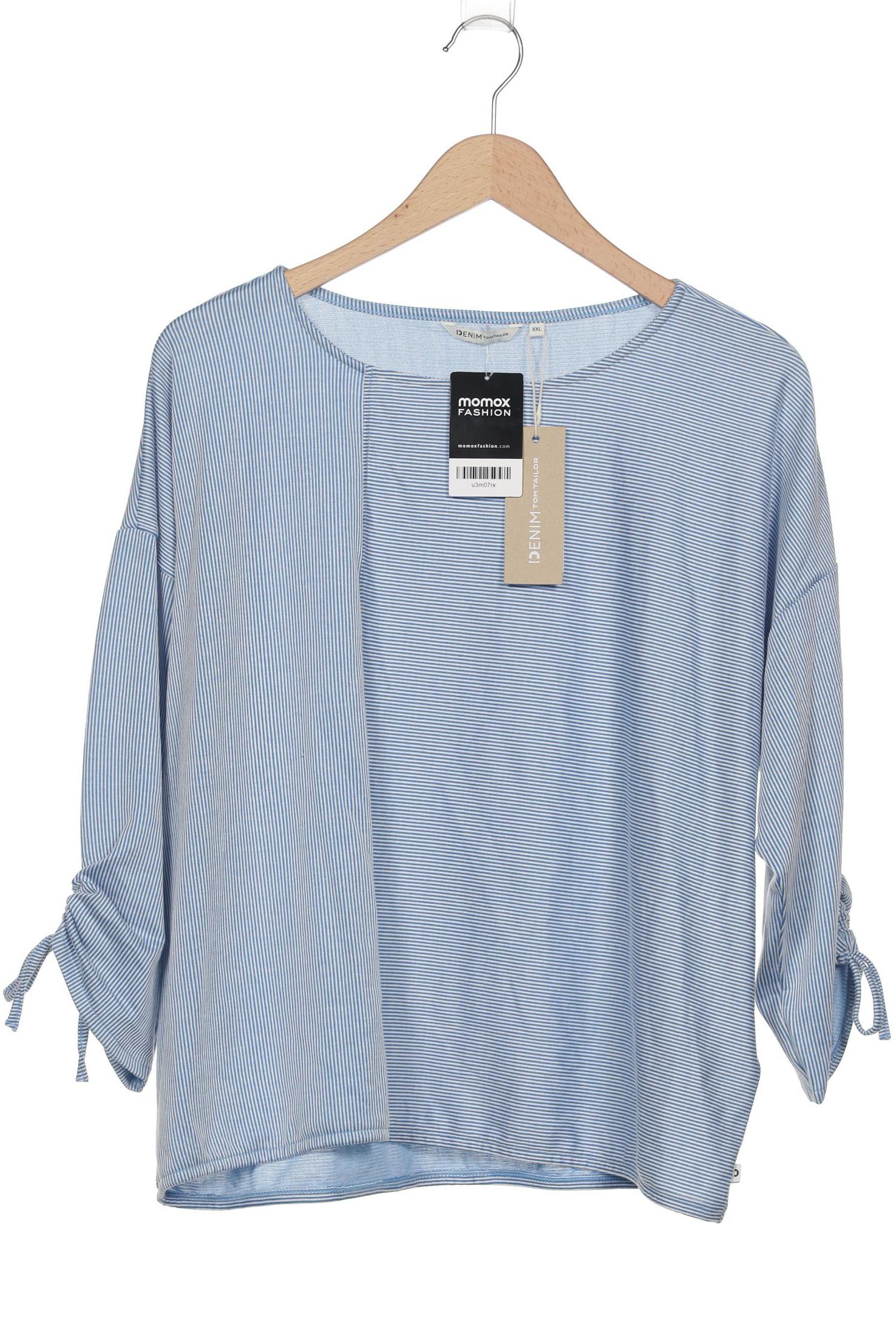 

TOM Tailor Denim Damen Langarmshirt, blau, Gr. 46