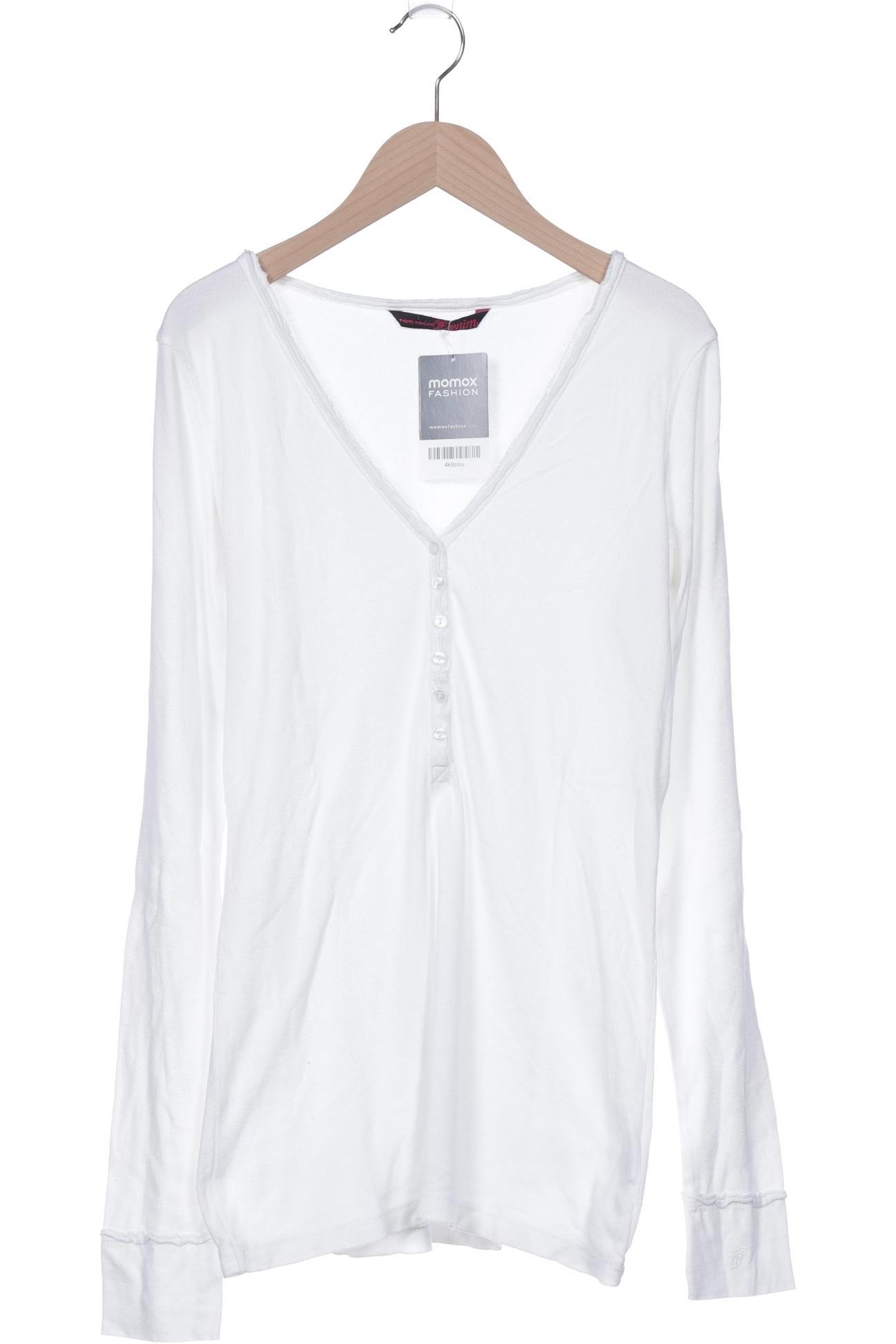 

TOM Tailor Denim Damen Langarmshirt, weiß, Gr. 44