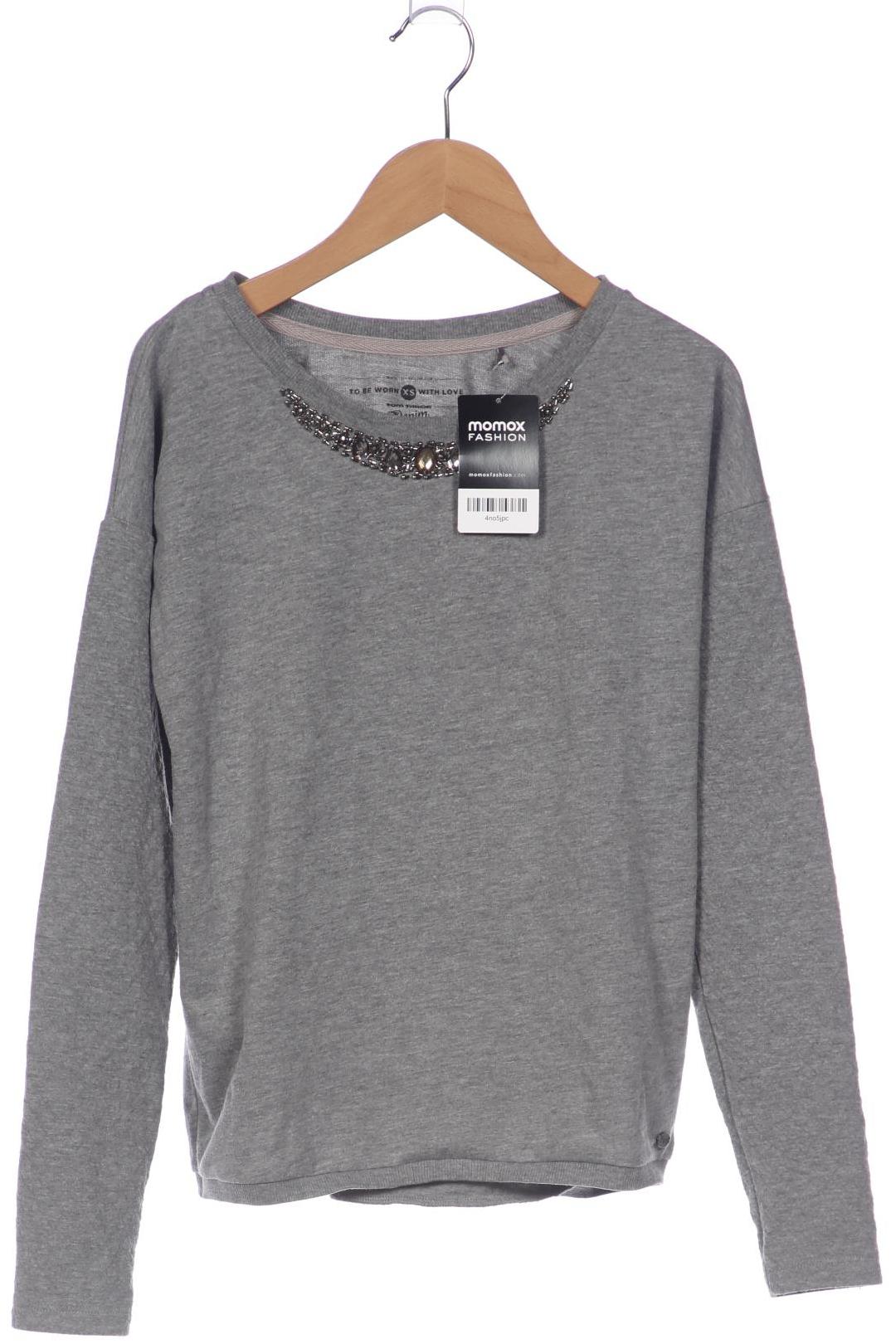 

TOM Tailor Denim Damen Langarmshirt, grau, Gr. 34